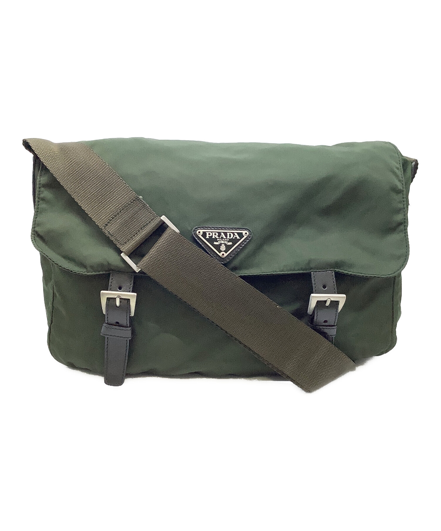 良品 531 プラダ ショルダーバッグ カメラバッグ ナイロン グリーン 良品 531 プラダ ショルダーバッグ カメラバッグ ナイロン