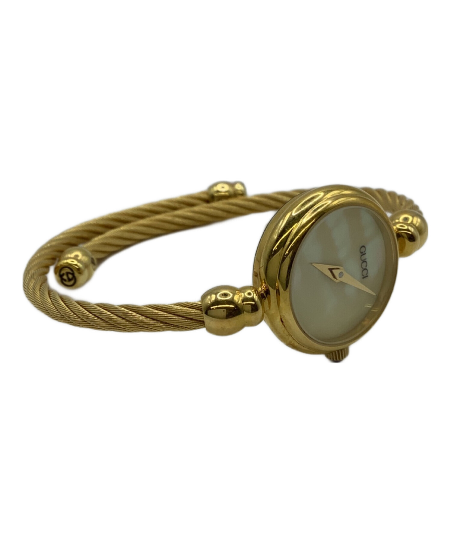 中古・古着通販】GUCCI (グッチ) ワイヤーバングルウォッチ GUCCI
