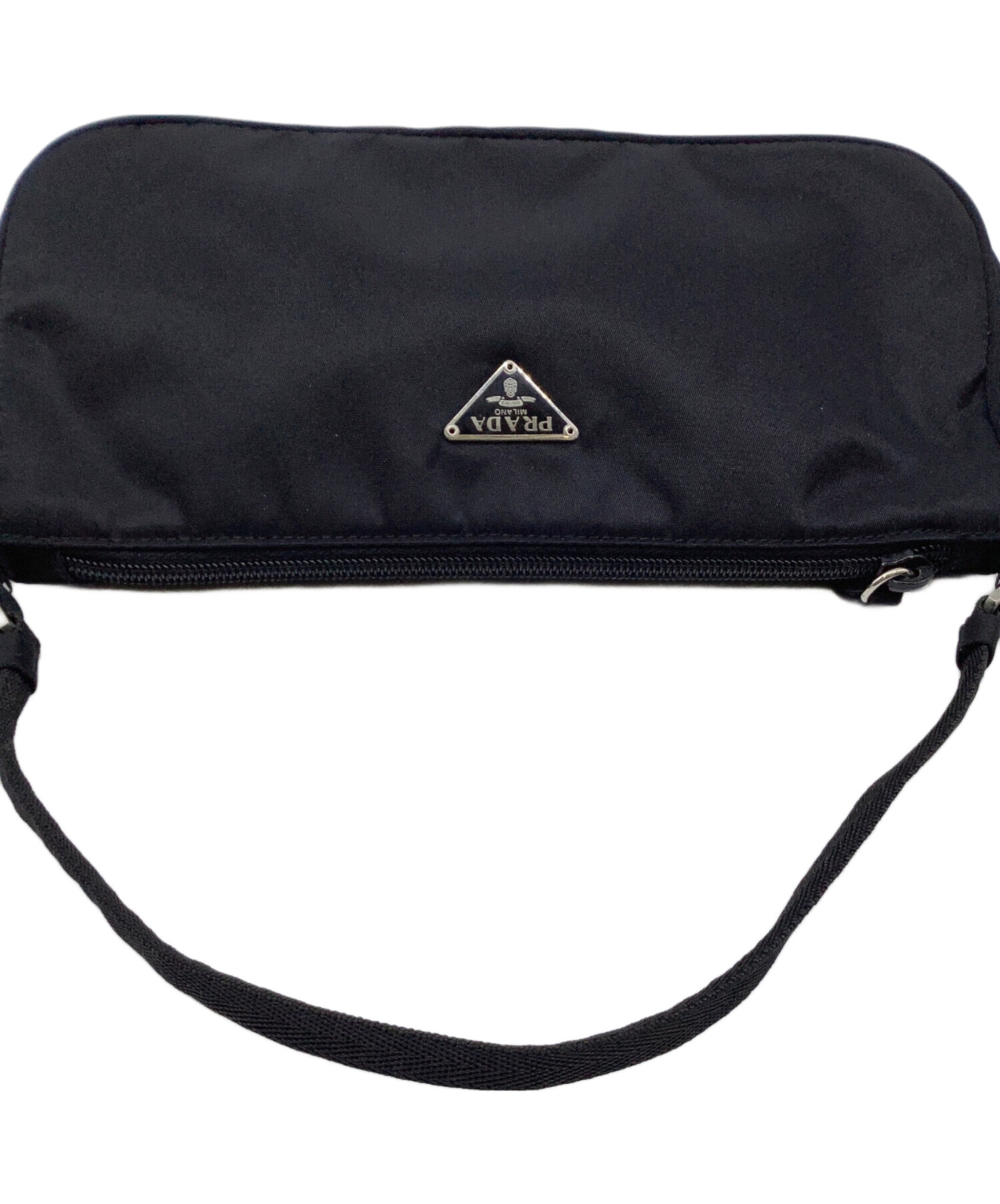 中古・古着通販】PRADA (プラダ) ハンドポーチ ブラック｜ブランド 