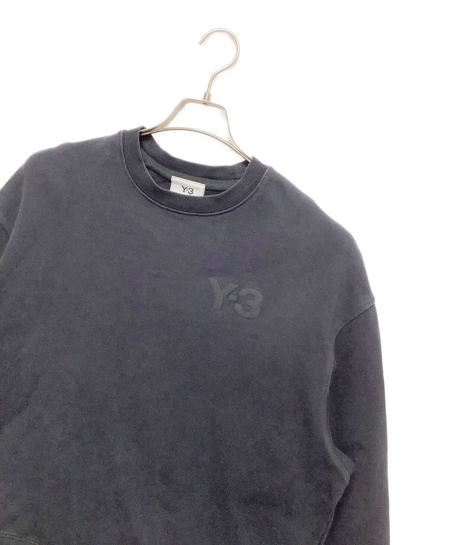 中古・古着通販】Y-3 (ワイスリー) クルーネックスウェット ブラック 