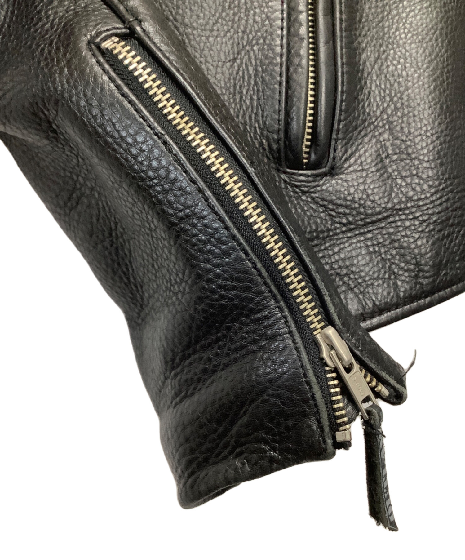 中古・古着通販】OUTLAW (アウトロー) レザージャケット ブラック