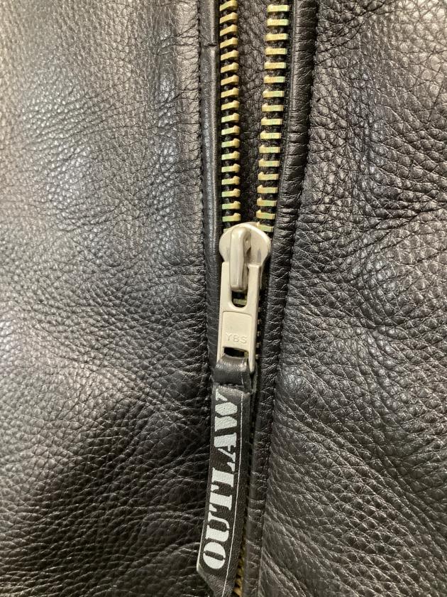 中古・古着通販】OUTLAW (アウトロー) レザージャケット ブラック