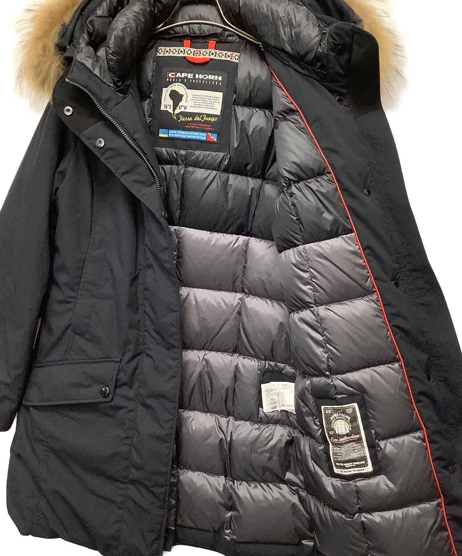 中古・古着通販】CAPE HORN (ケープホーン) ダウンジャケット ブラック