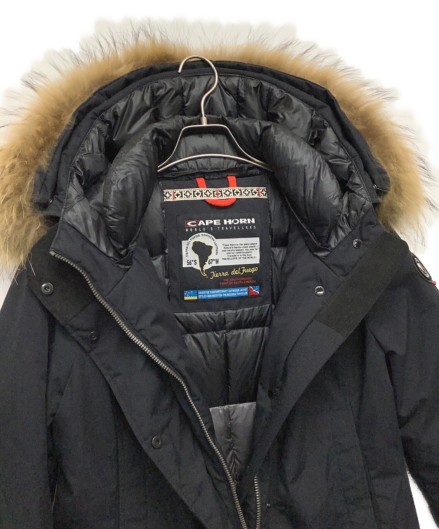 中古・古着通販】CAPE HORN (ケープホーン) ダウンジャケット ブラック