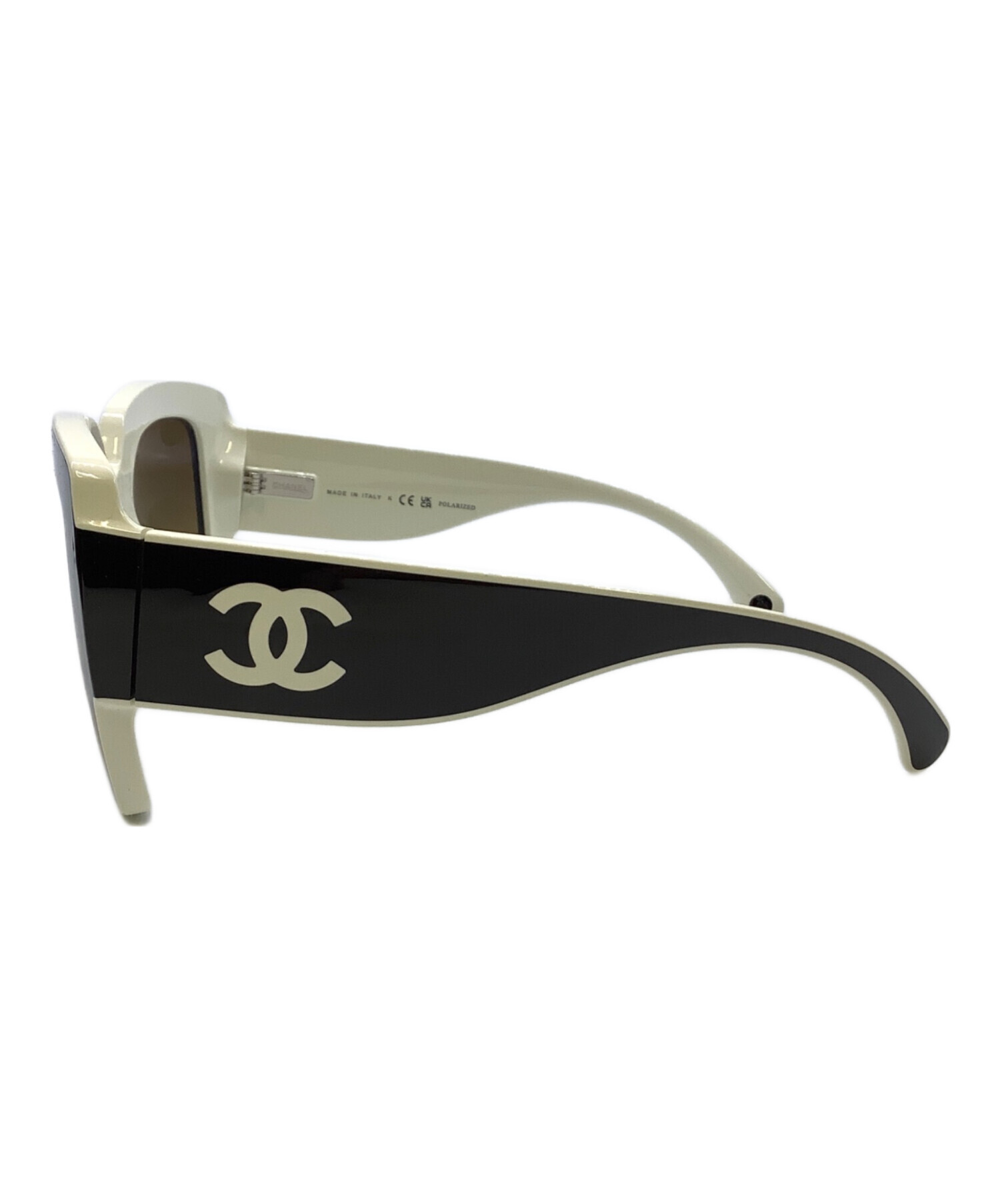 中古・古着通販】CHANEL (シャネル) サングラス ブラック×ホワイト 