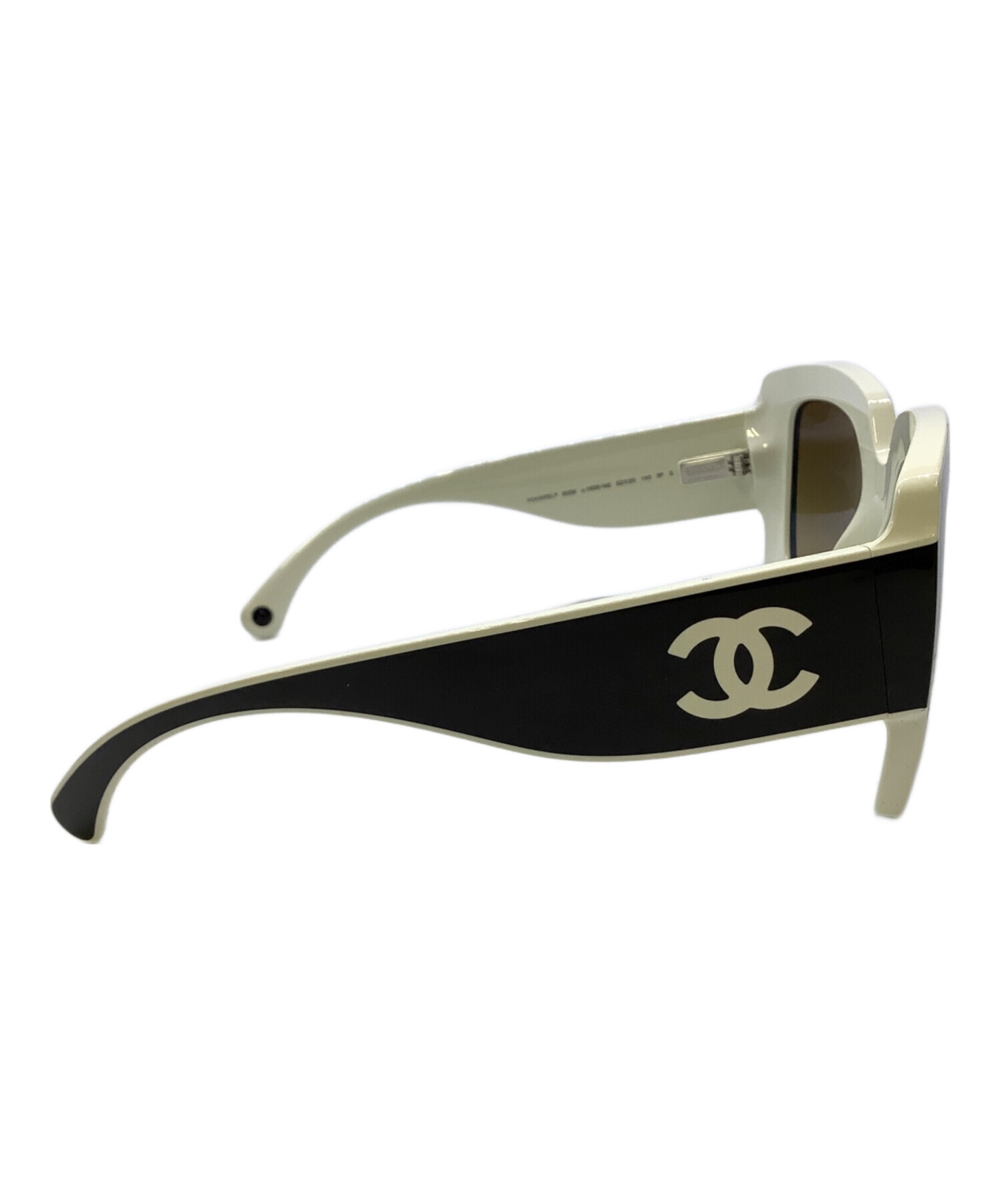 中古・古着通販】CHANEL (シャネル) サングラス ブラック×ホワイト