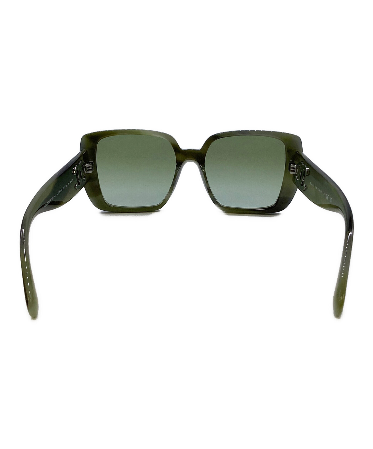 中古・古着通販】CHANEL (シャネル) サングラス グリーン×ブラック