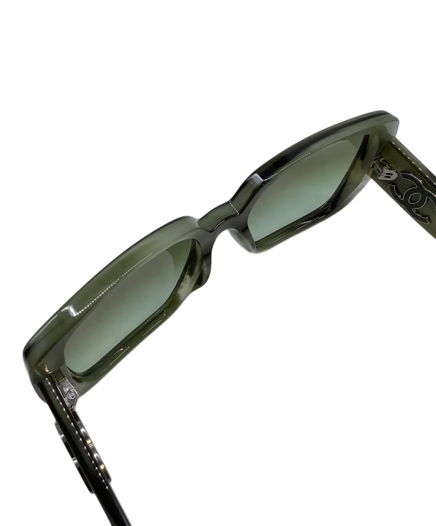 中古・古着通販】CHANEL (シャネル) サングラス グリーン×ブラック