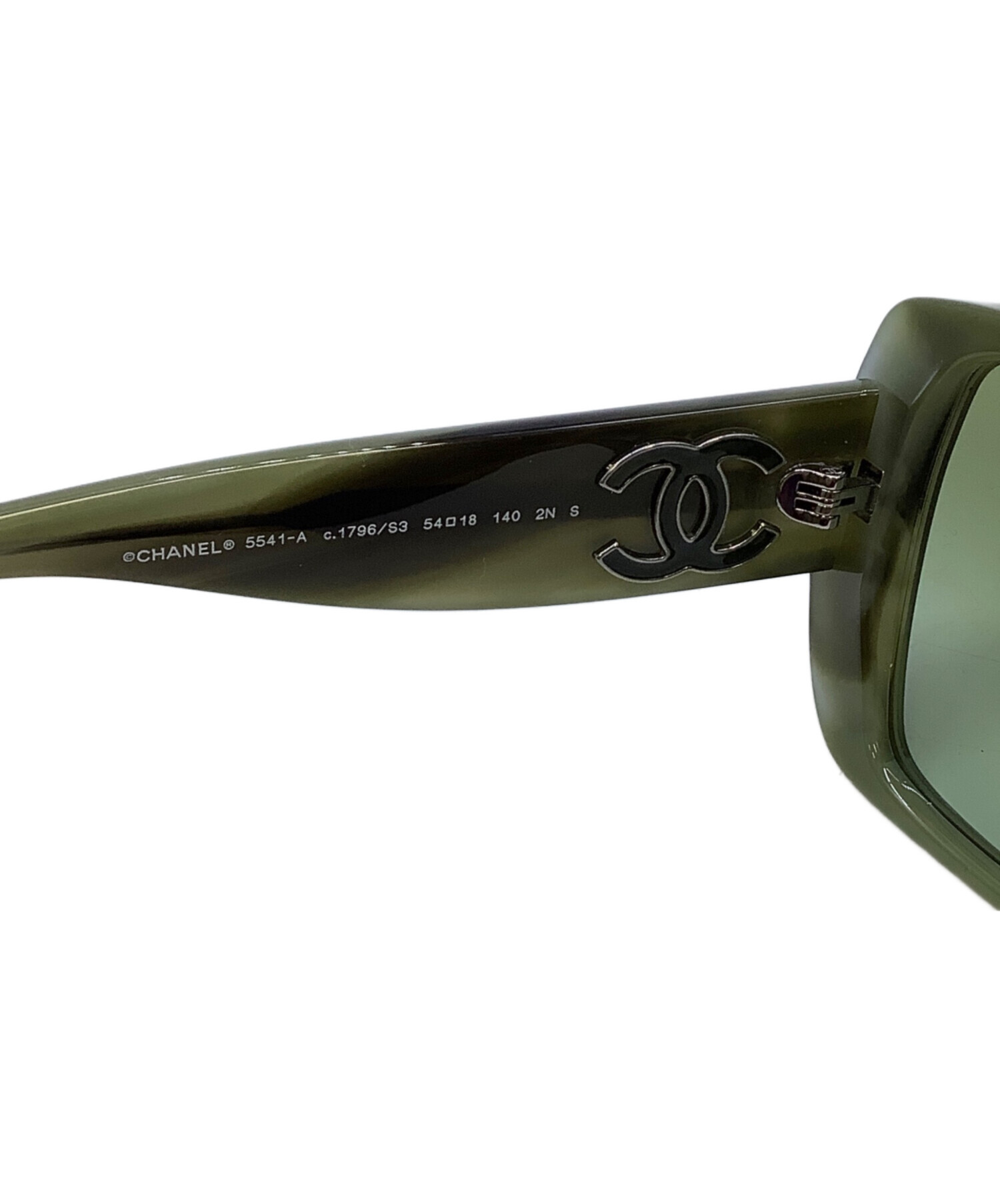 中古・古着通販】CHANEL (シャネル) サングラス グリーン×ブラック