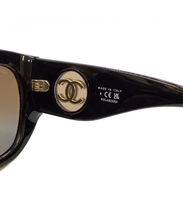 中古・古着通販】CHANEL (シャネル) サングラス ブラック サイズ:55