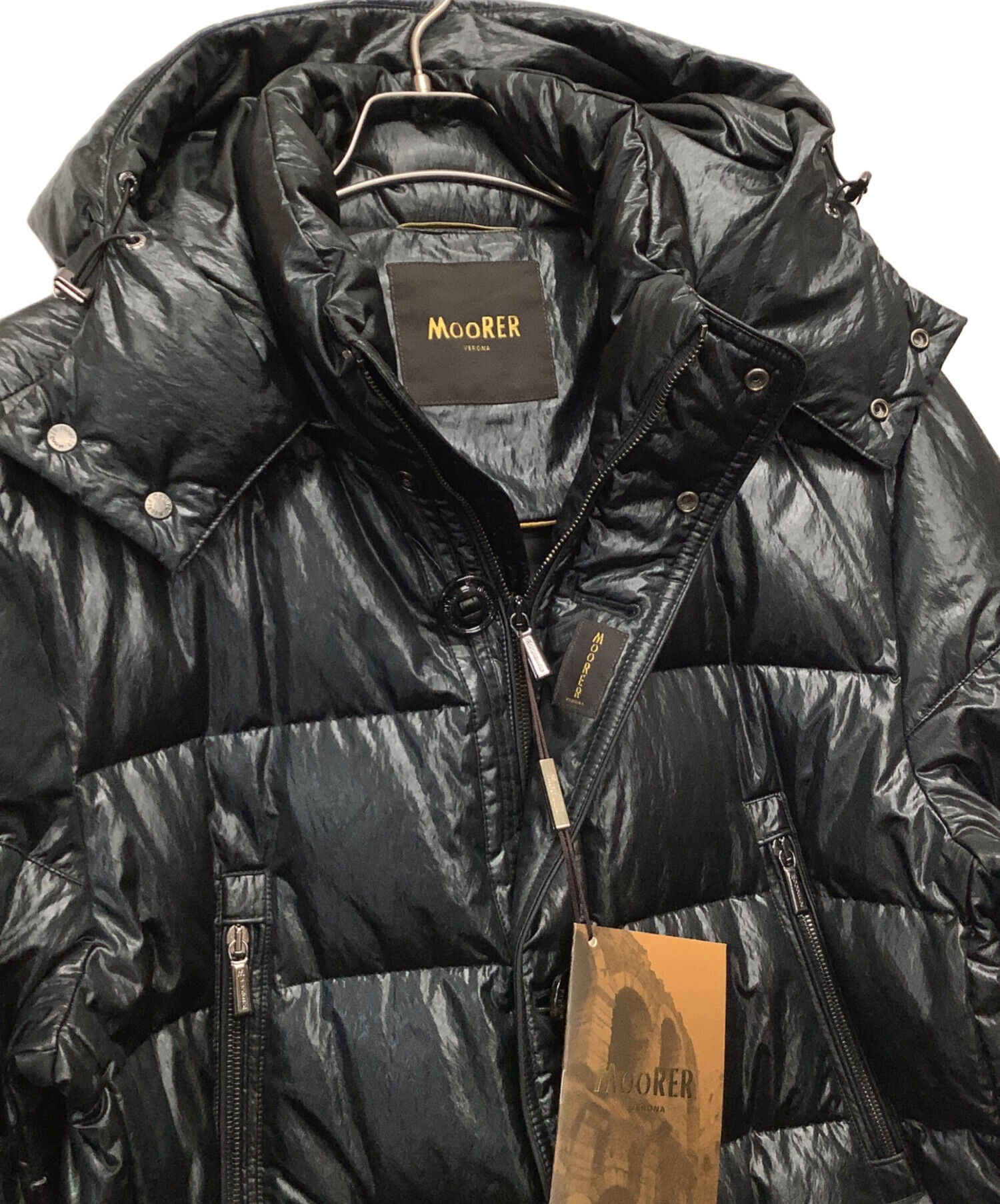中古・古着通販】MOORER (ムーレー) ダウンジャケット ブラック サイズ 