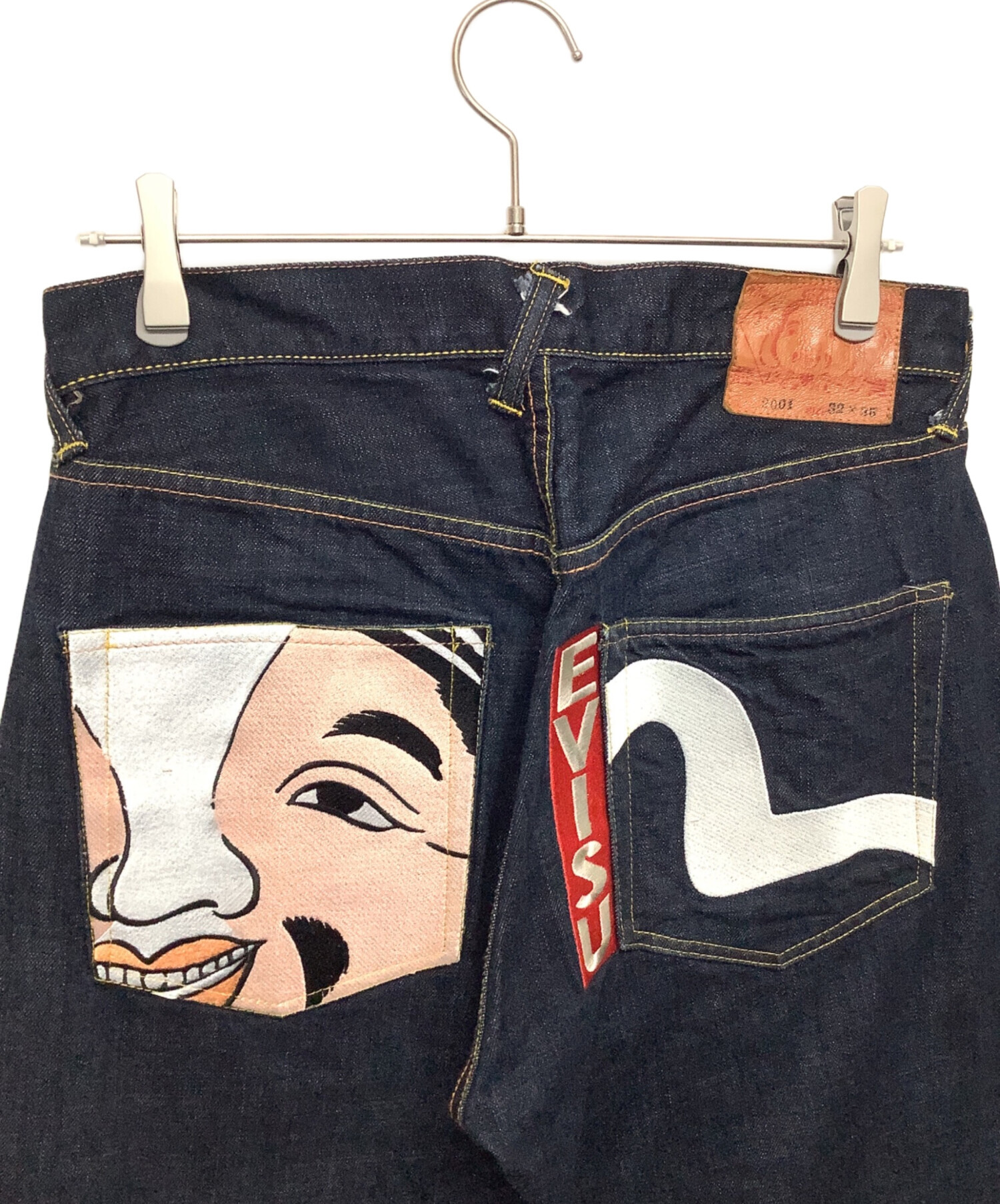 中古・古着通販】EVISU (エヴィス) エビス刺繍デニムパンツ インディゴ