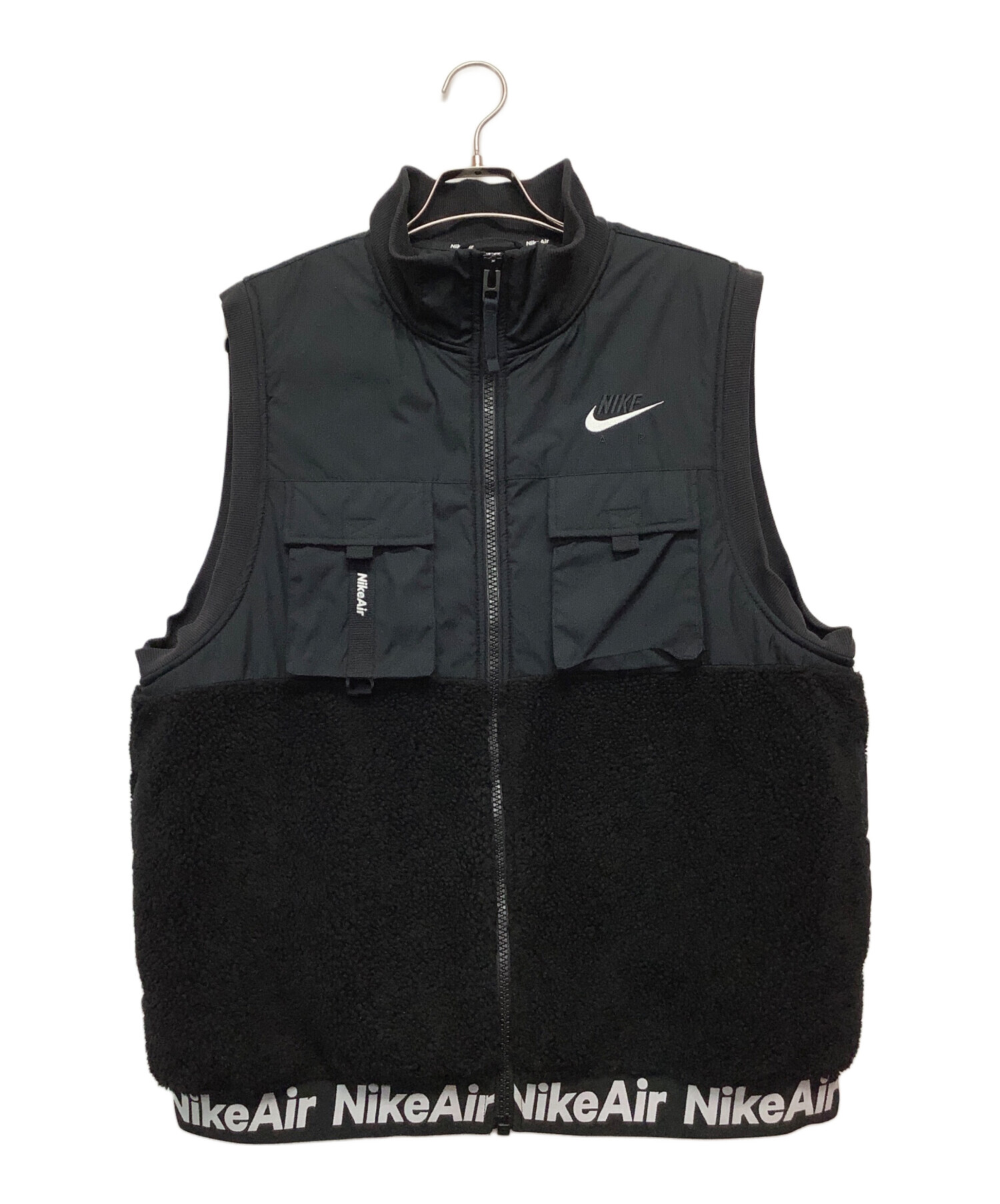ナイキ　ボアフリースベスト　2XL 2XL】新品 ナイキ メンズ ベスト リバーシブル ボア シェルパ 茶 黒