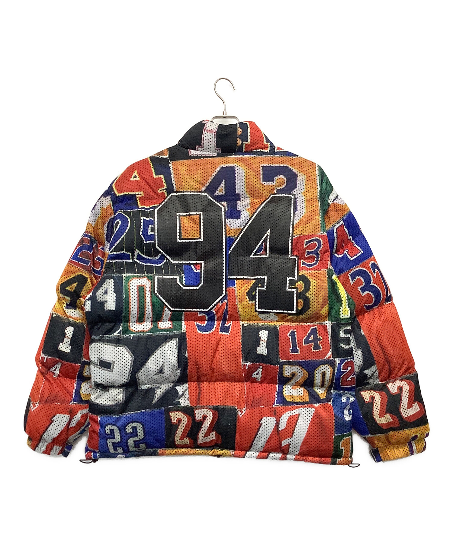 【仲里依紗着用モデル】シュプリーム☆テープロゴ 中綿入り ナイロンジャケット 仲里依紗着用モデル】シュプリーム☆テープロゴ 中綿入り ナイロン