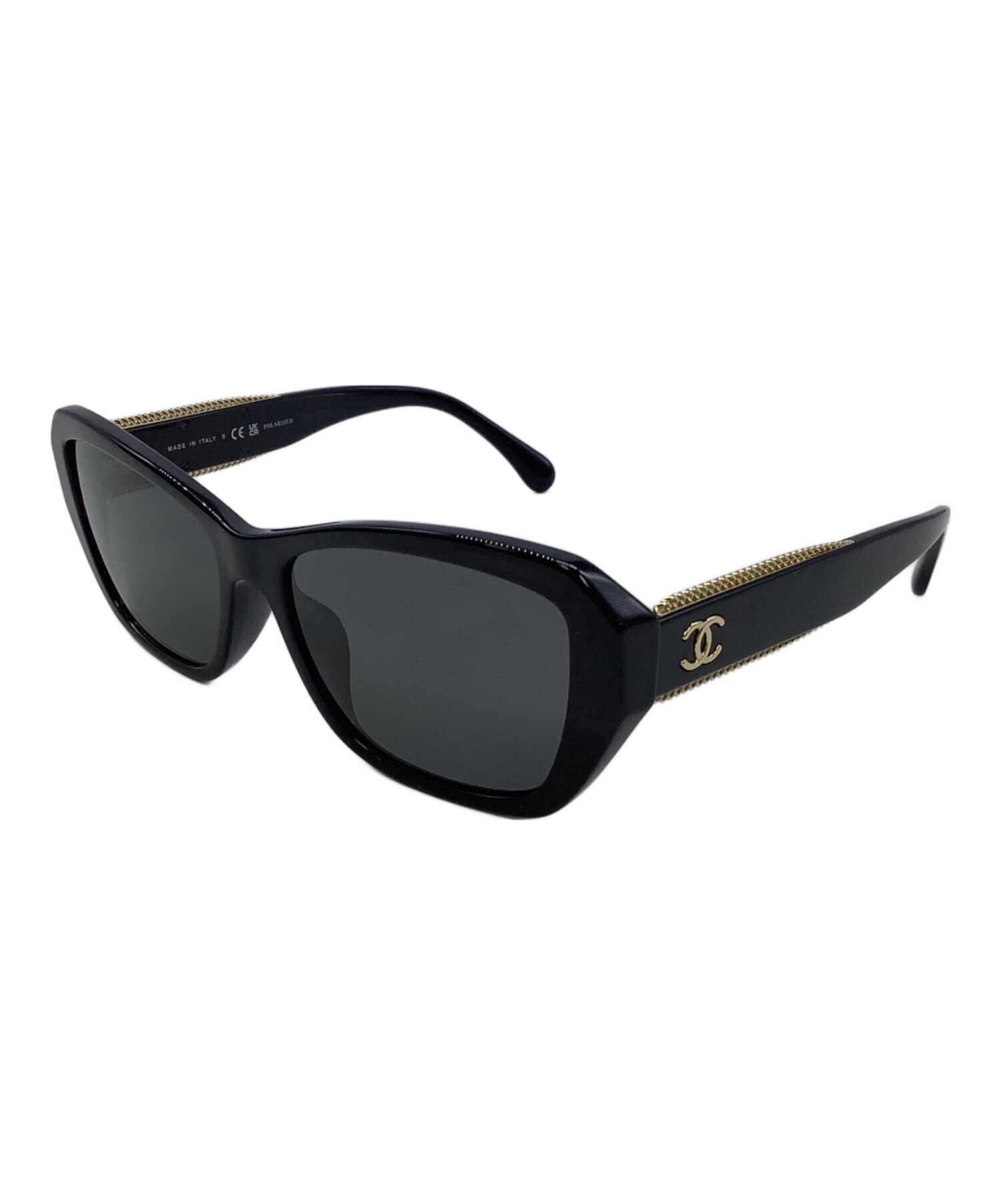 CHANEL シャネル サングラス  黒 【古着】【中古】【送料無料】 中古・古着通販】CHANEL (シャネル) サングラス ブラック｜ブランド