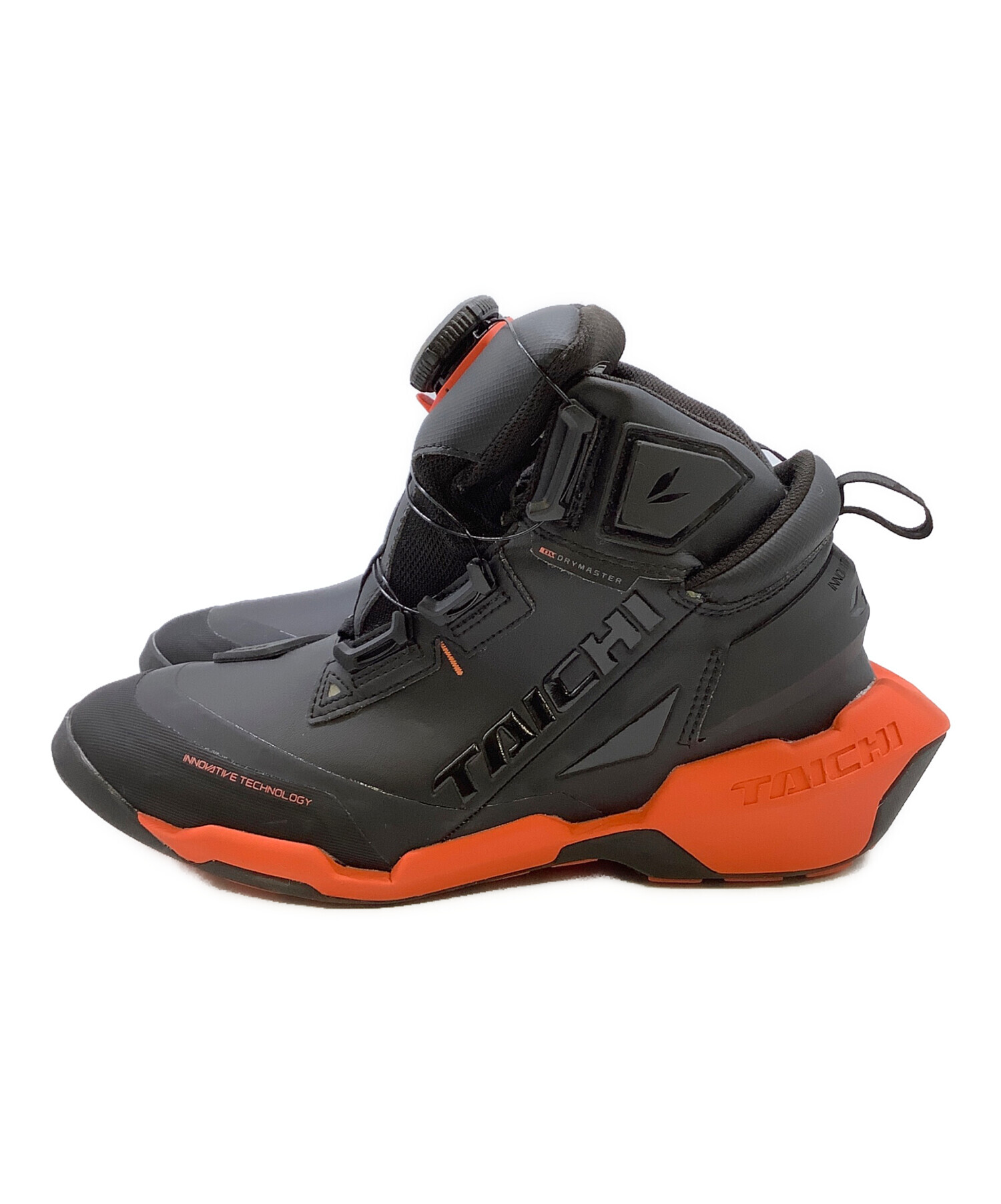 中古・古着通販】TAICHI (タイチ) バイクシューズ ブラック×レッド