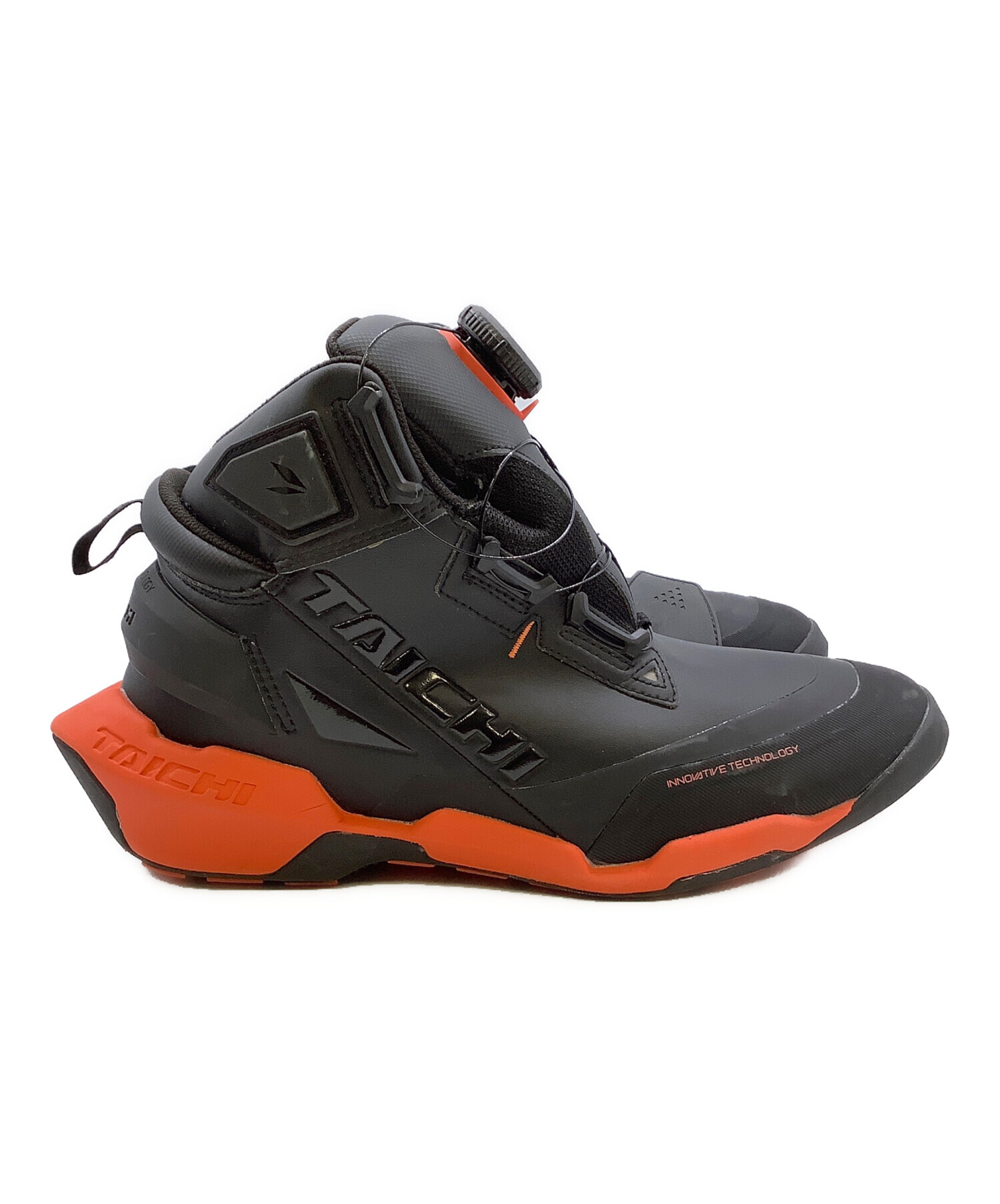 中古・古着通販】TAICHI (タイチ) バイクシューズ ブラック×レッド