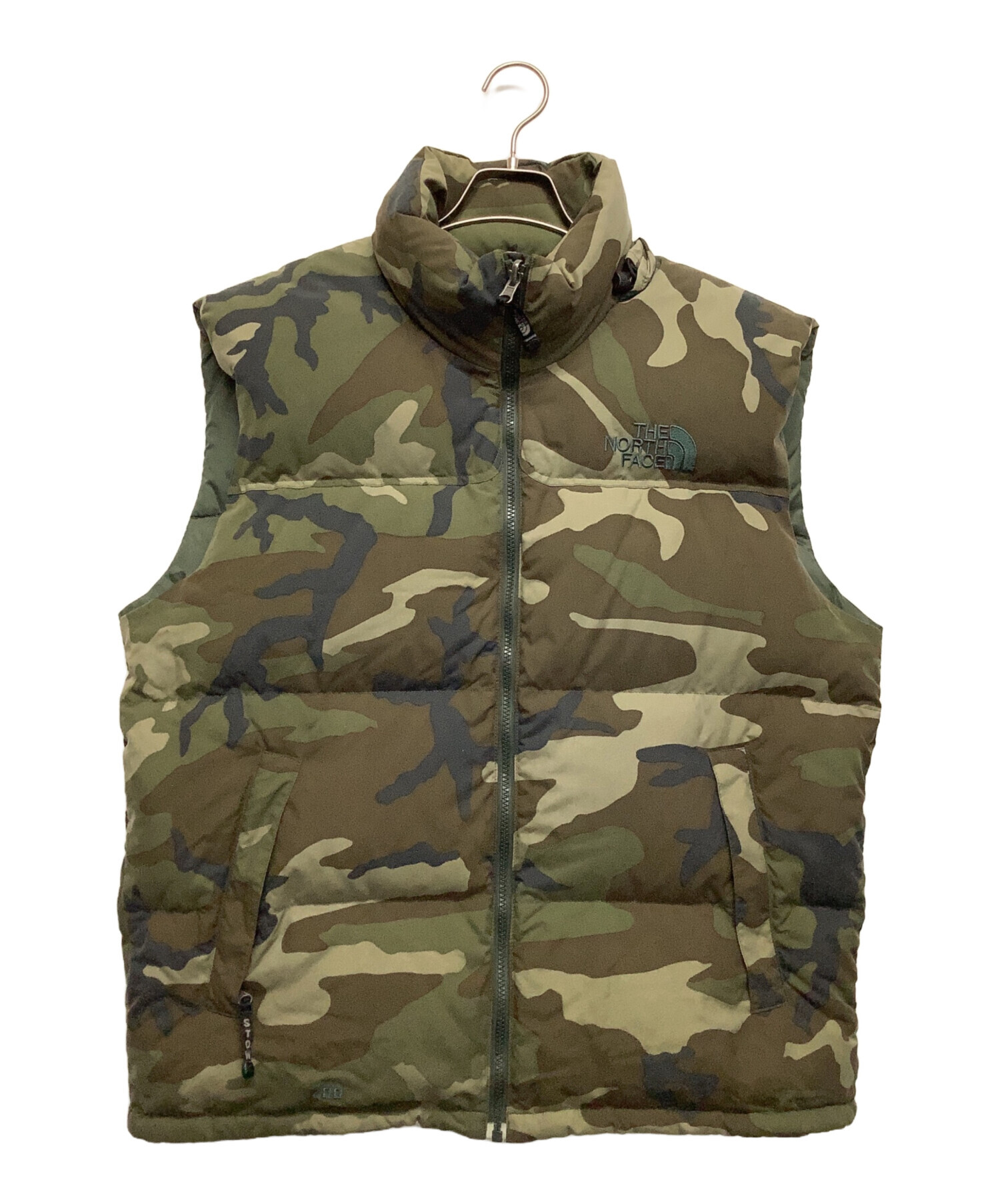 THE NORTH FACE カモフラージュ ダウンベスト XL 中古・古着通販】THE NORTH FACE (ザ ノース フェイス) ダウンベスト