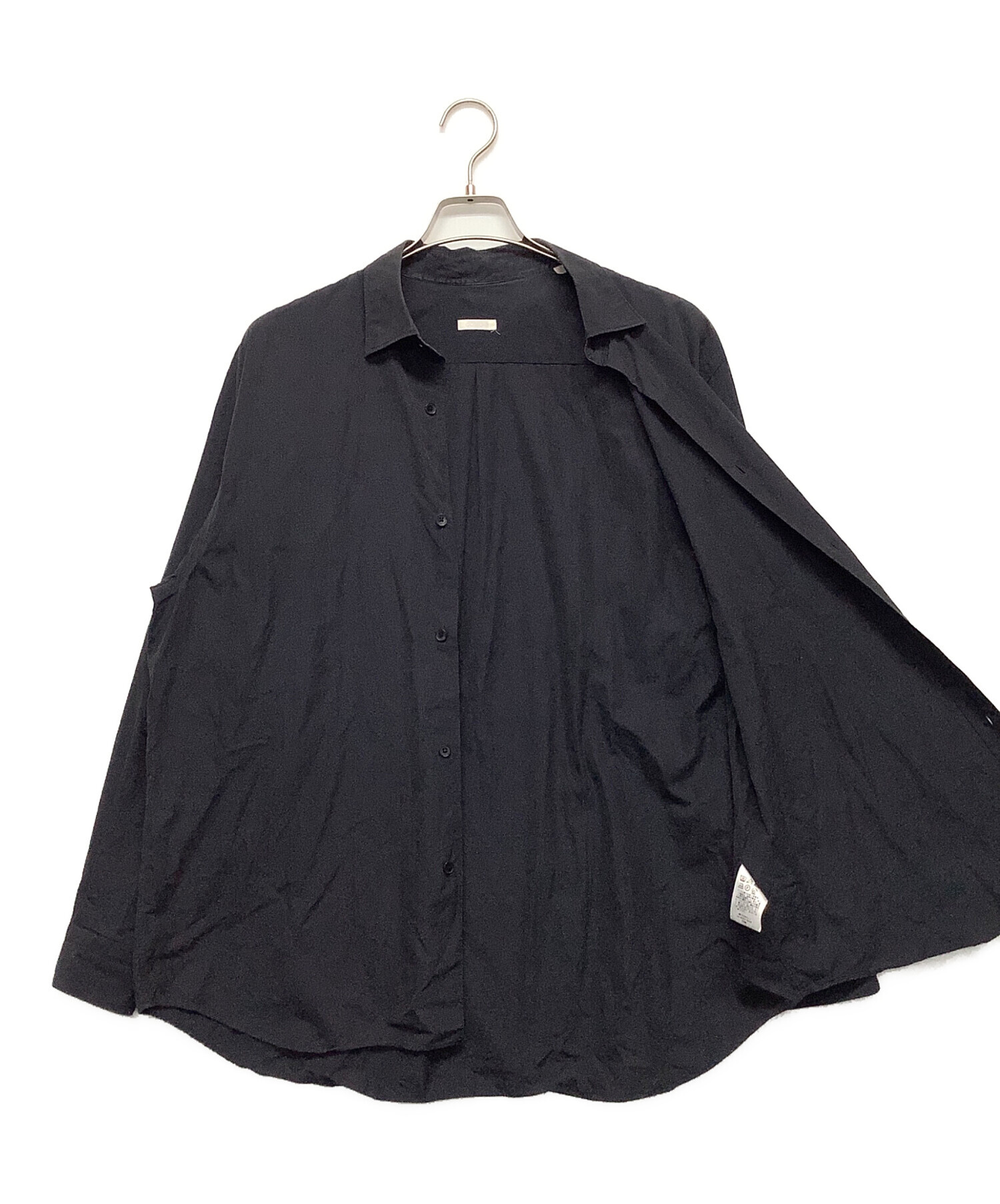 中古・古着通販】COMOLI (コモリ) 長袖シャツ ブラック サイズ:2