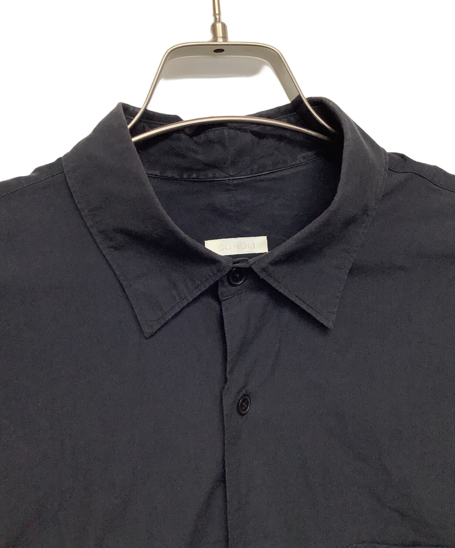中古・古着通販】COMOLI (コモリ) 長袖シャツ ブラック サイズ:2