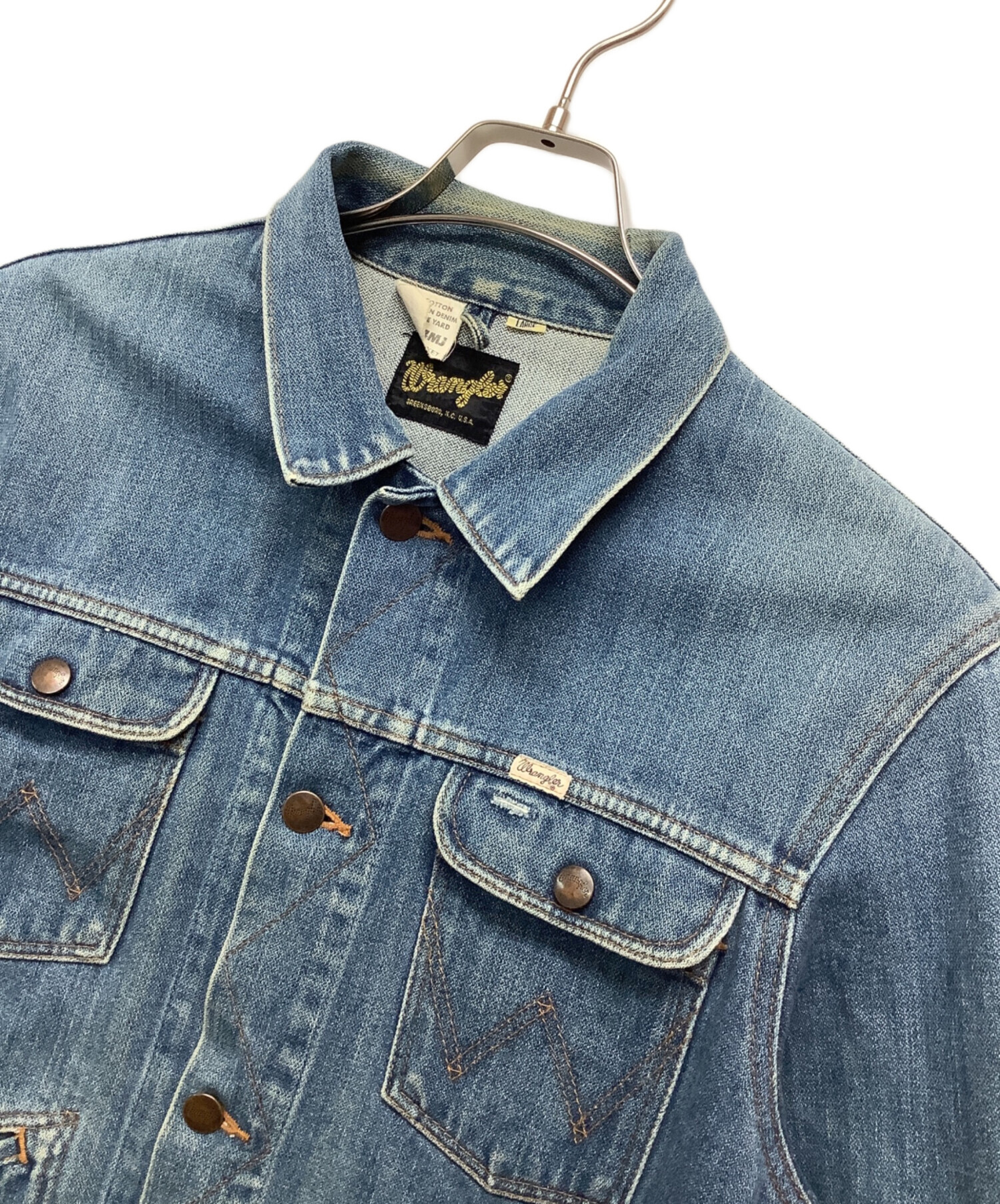 中古・古着通販】Wrangler (ラングラー) デニムジャケット ブルー 