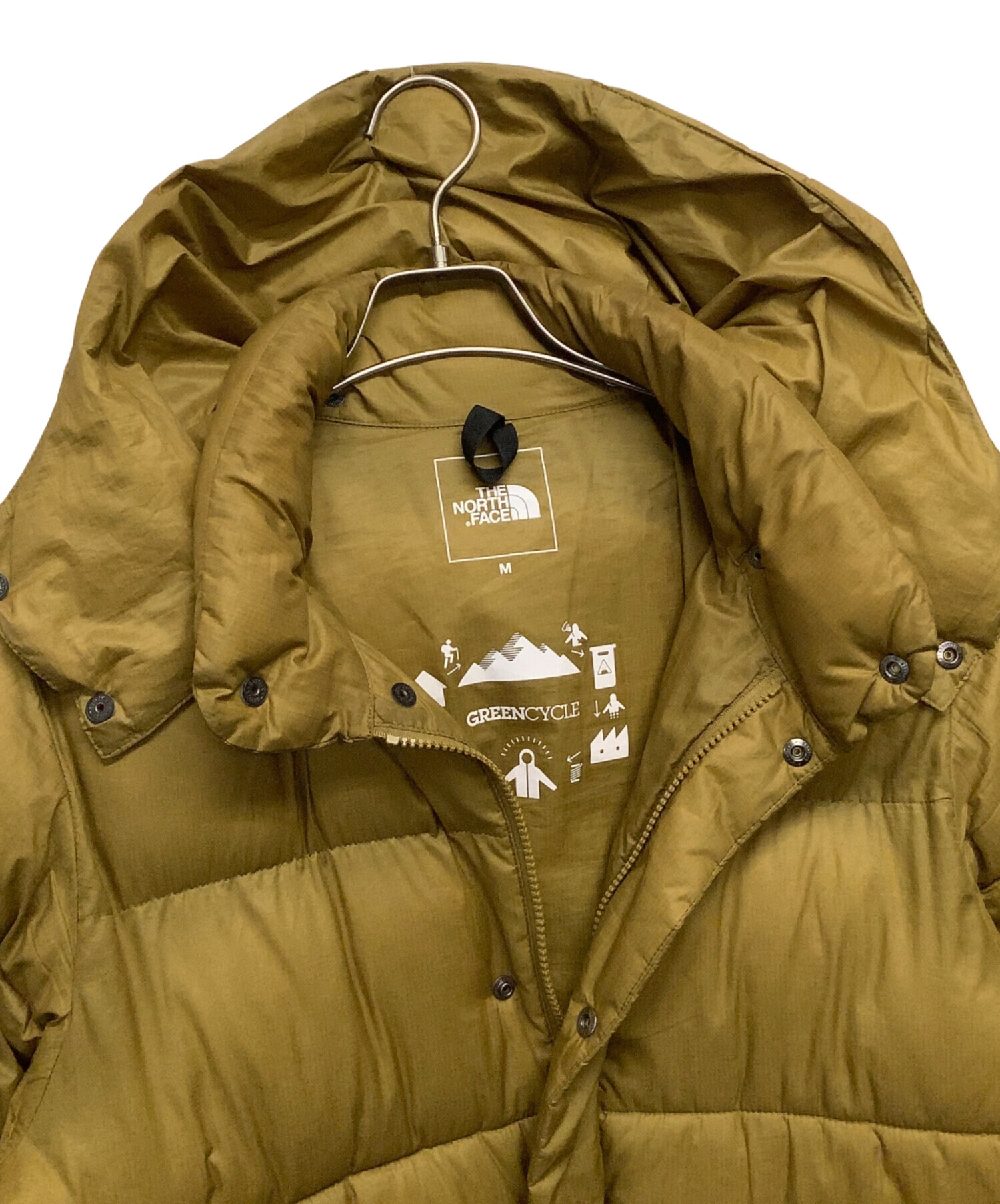 THE NORTH FACE / ダウンジャケット/M/ポリエステル/CML/無地/NY1931 中古・古着通販】THE NORTH FACE (ザ ノース フェイス) ダウン