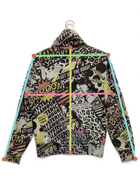 ヒステリックグラマー　パーカー　タグ付き ☆タグ付き☆ヒステリックグラマー HYSTERIC TIMES パーカー XL - メルカリ