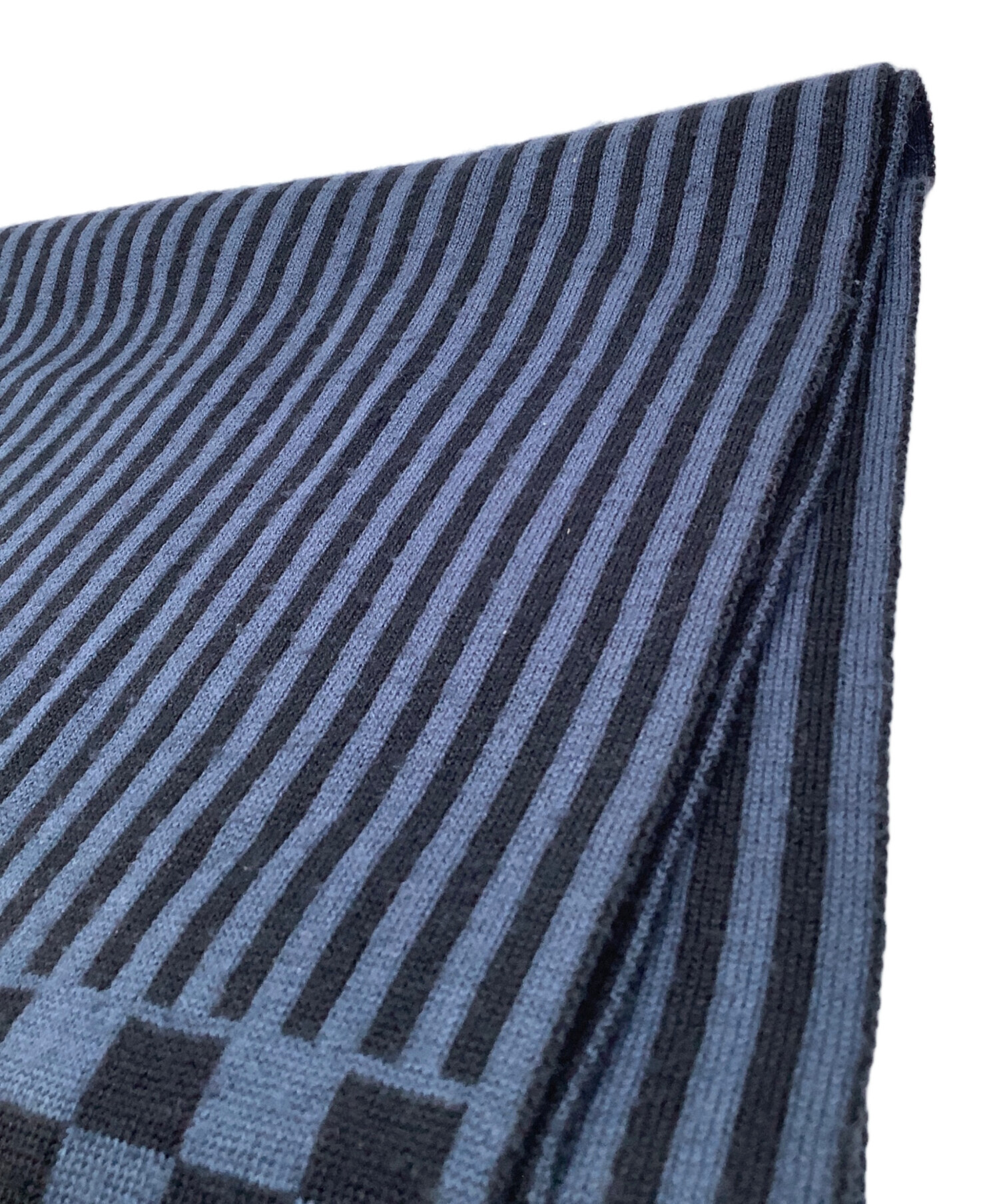 【未使用】【美品】フェンディ　マフラー 32x160cm 中古・古着通販】FENDI (フェンディ) マフラー ブラック×ブルー