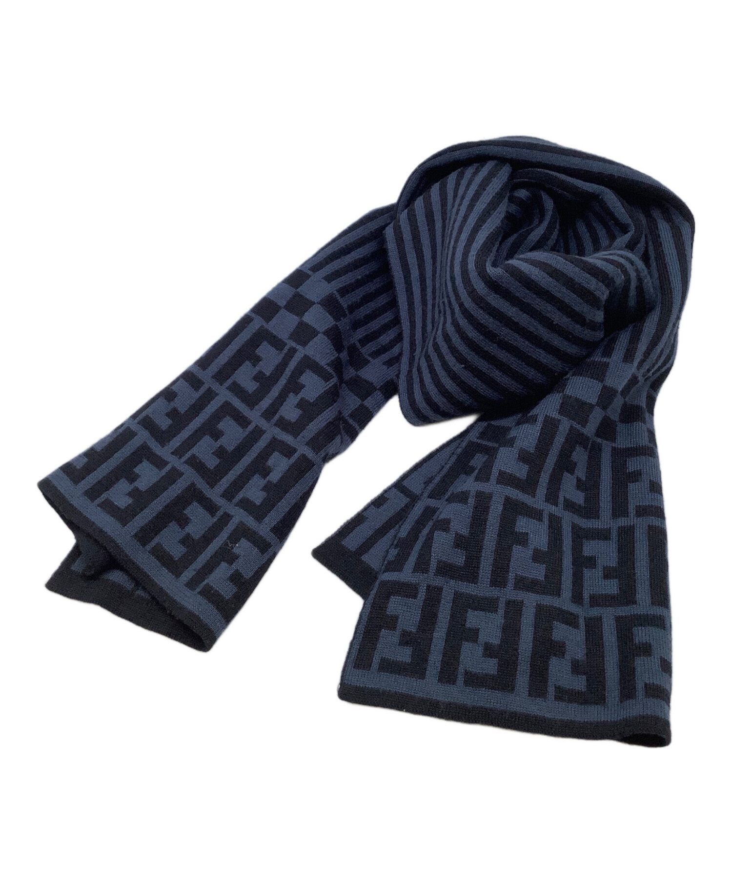 【未使用】【美品】フェンディ　マフラー 32x160cm 中古・古着通販】FENDI (フェンディ) マフラー ブラウン｜ブランド