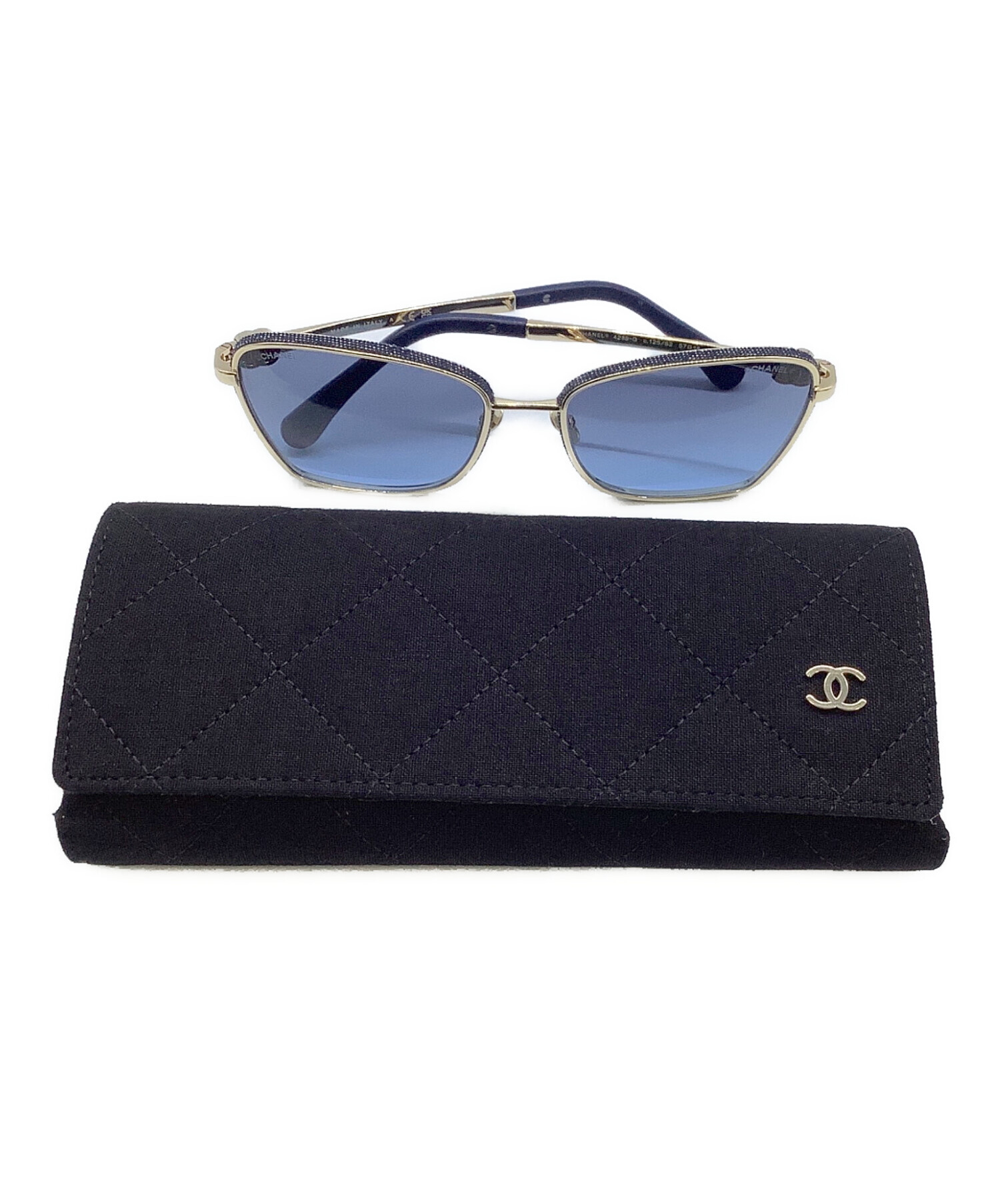 中古・古着通販】CHANEL (シャネル) キャッツアイシェイプサングラス