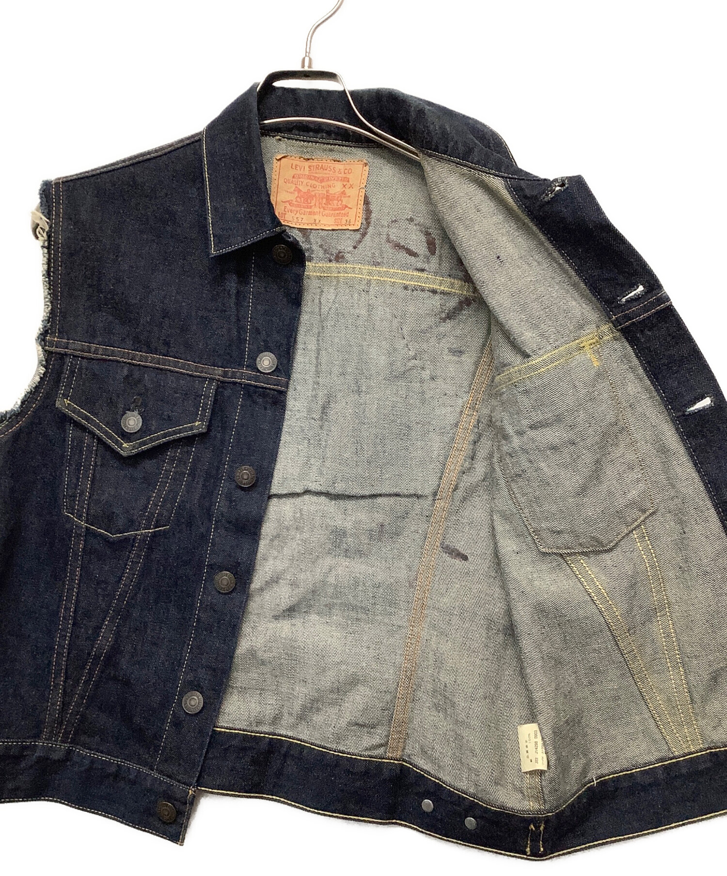 中古・古着通販】LEVI'S (リーバイス) デニムベスト インディゴ サイズ