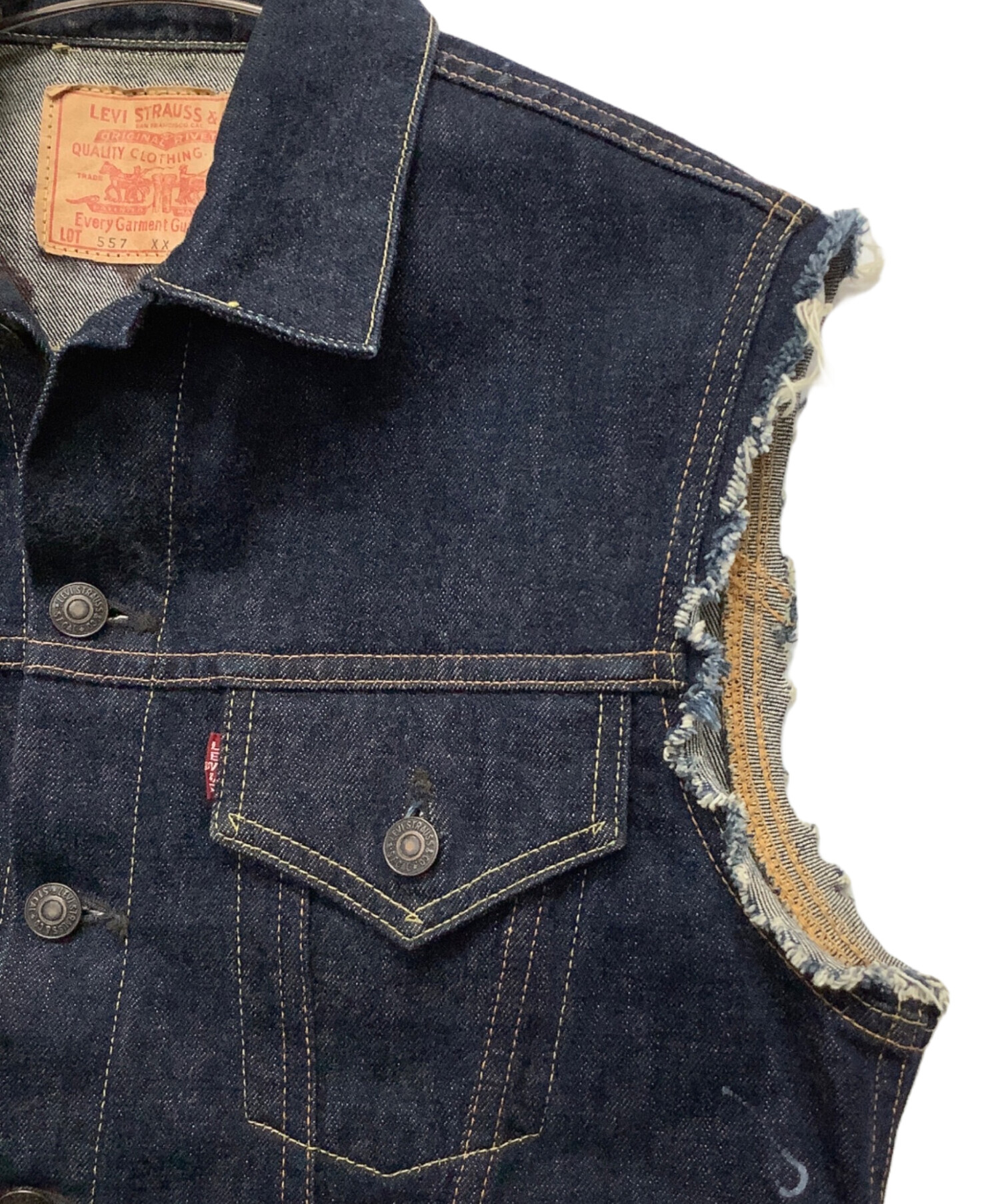 中古・古着通販】LEVI'S (リーバイス) デニムベスト インディゴ サイズ