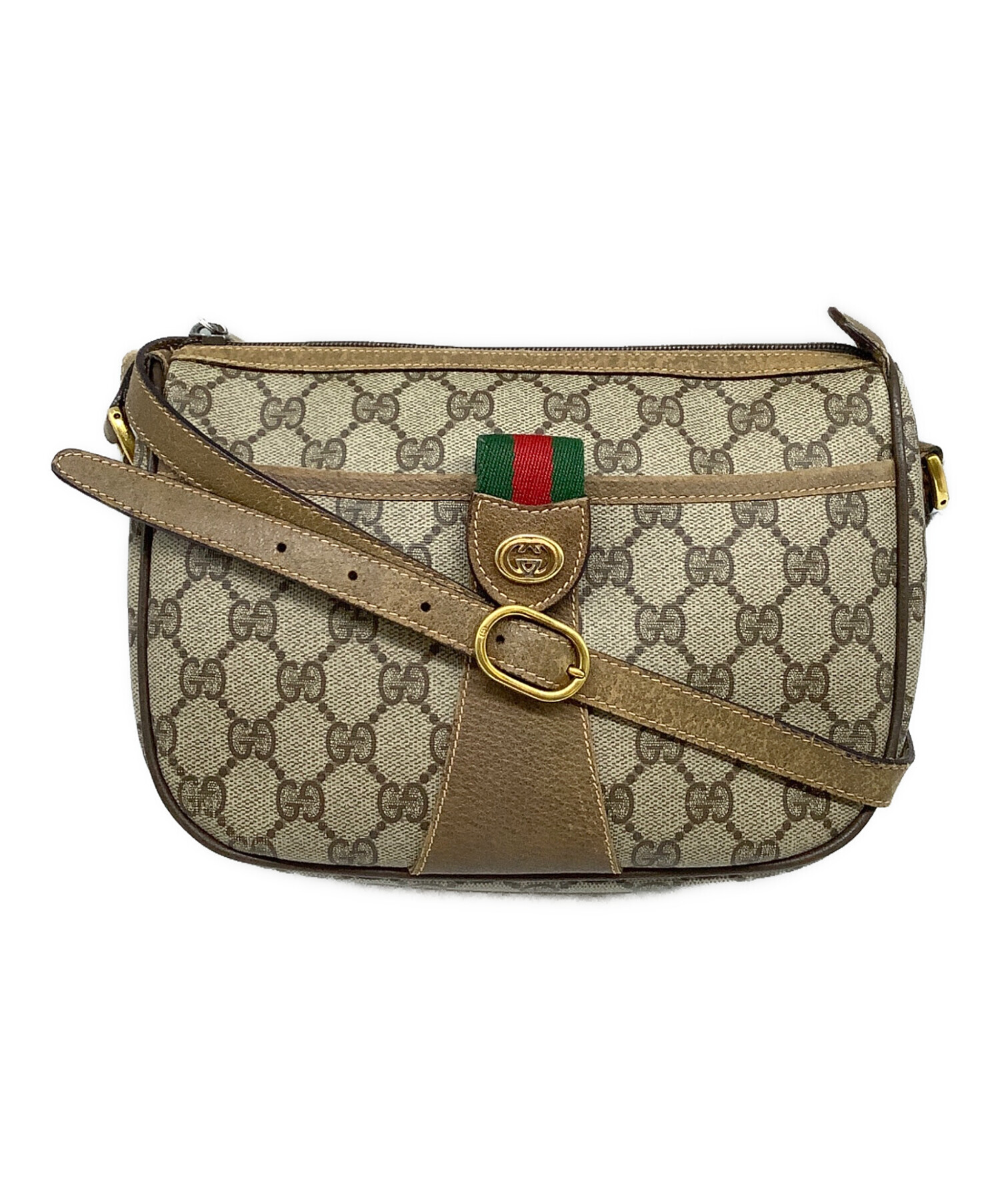 中古・古着通販】GUCCI (グッチ) ショルダーバッグ GUCCI ブラウン