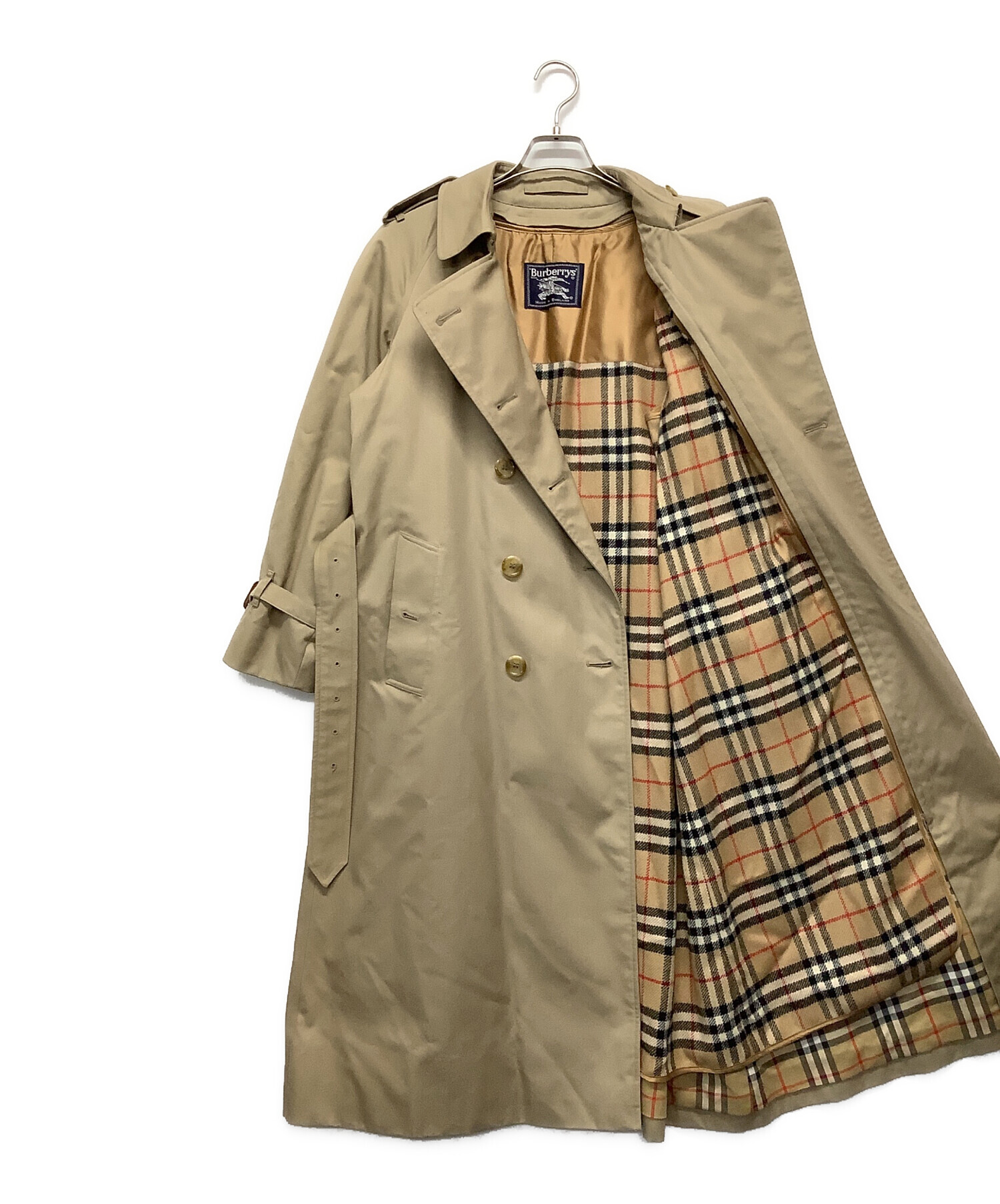 【美品】BURBERRY コットン トレンチコート ライナー付き 9AR サイズ BURBERRY - バーバリー コート トレンチコート コットン100％ ライナー