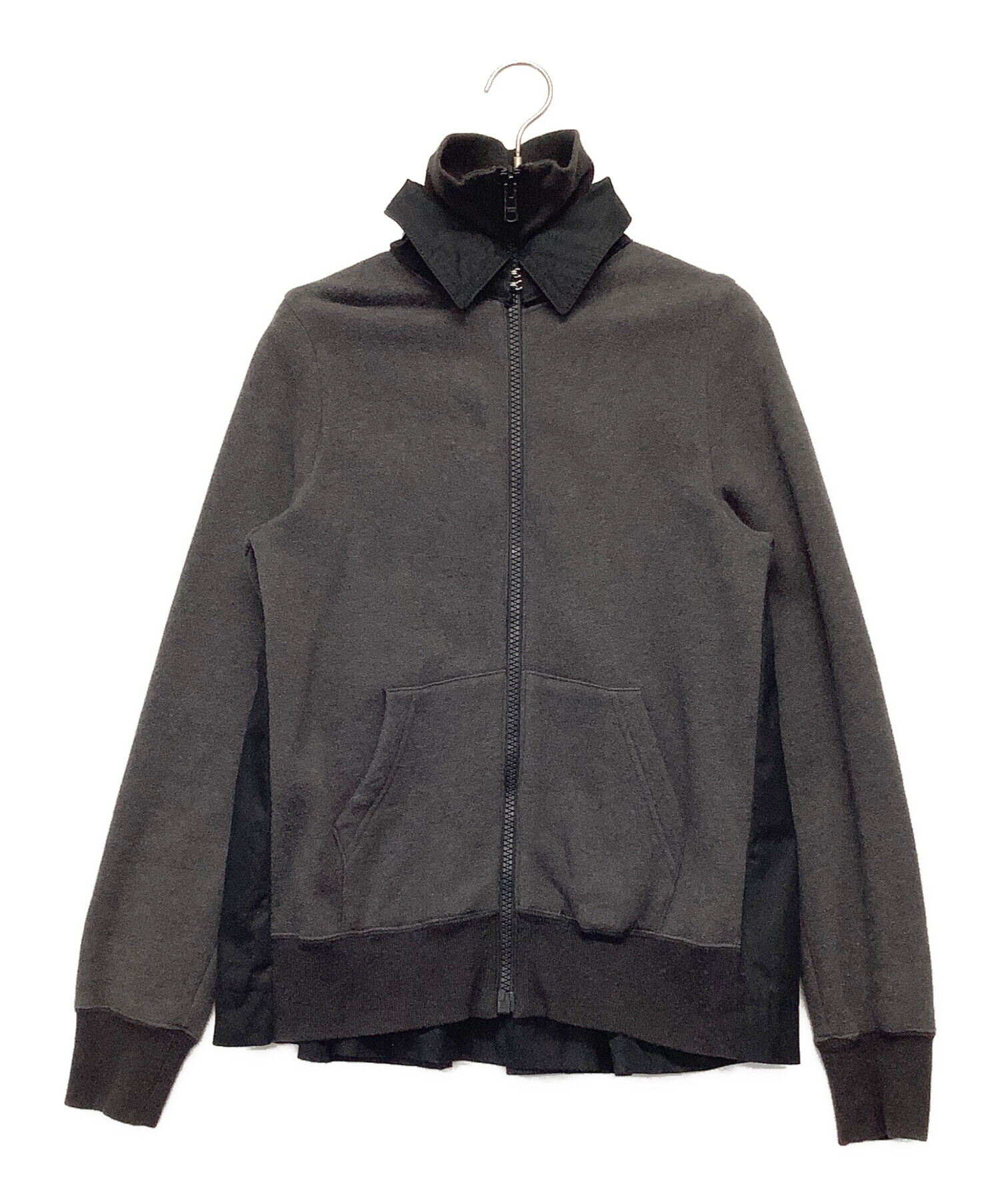Sacai グレー ジッパー付き カジュアルジャケット 中古・古着通販】sacai (サカイ) ジップアップジャケット ブラウン