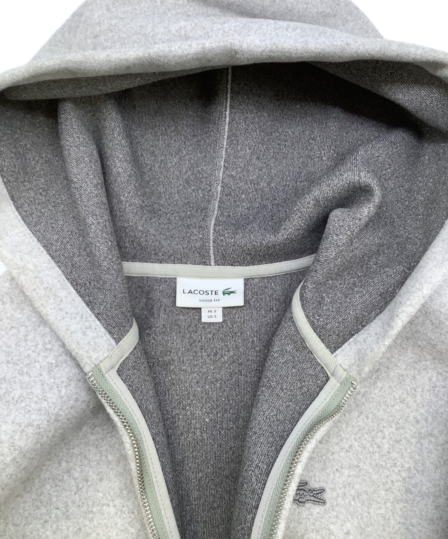 中古・古着通販】LACOSTE (ラコステ) フランネルジップフーディー 