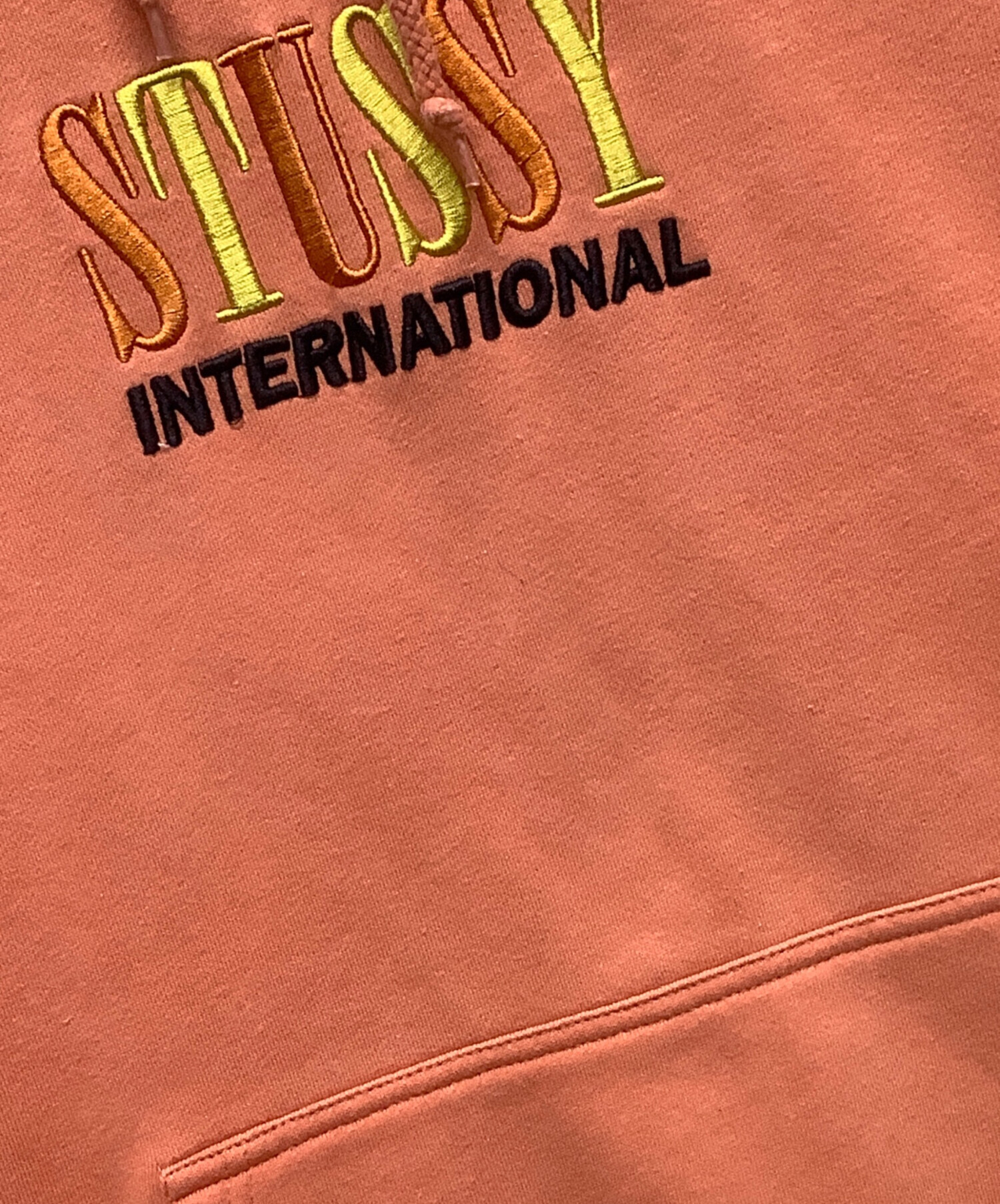中古・古着通販】stussy (ステューシー) パーカー オレンジ サイズ:L
