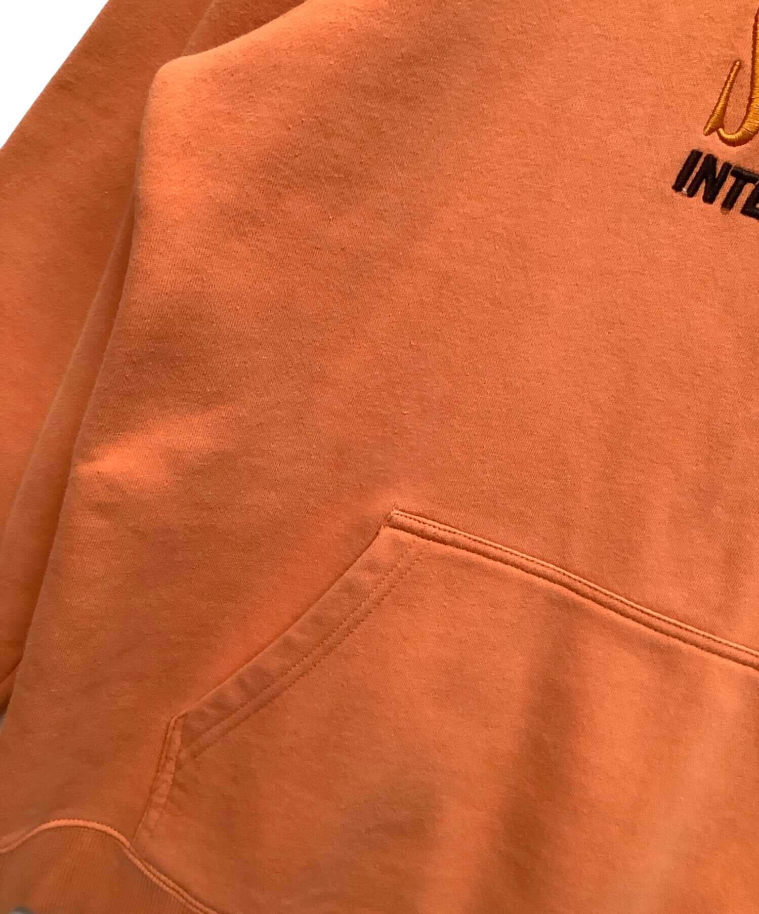中古・古着通販】stussy (ステューシー) パーカー オレンジ サイズ:L