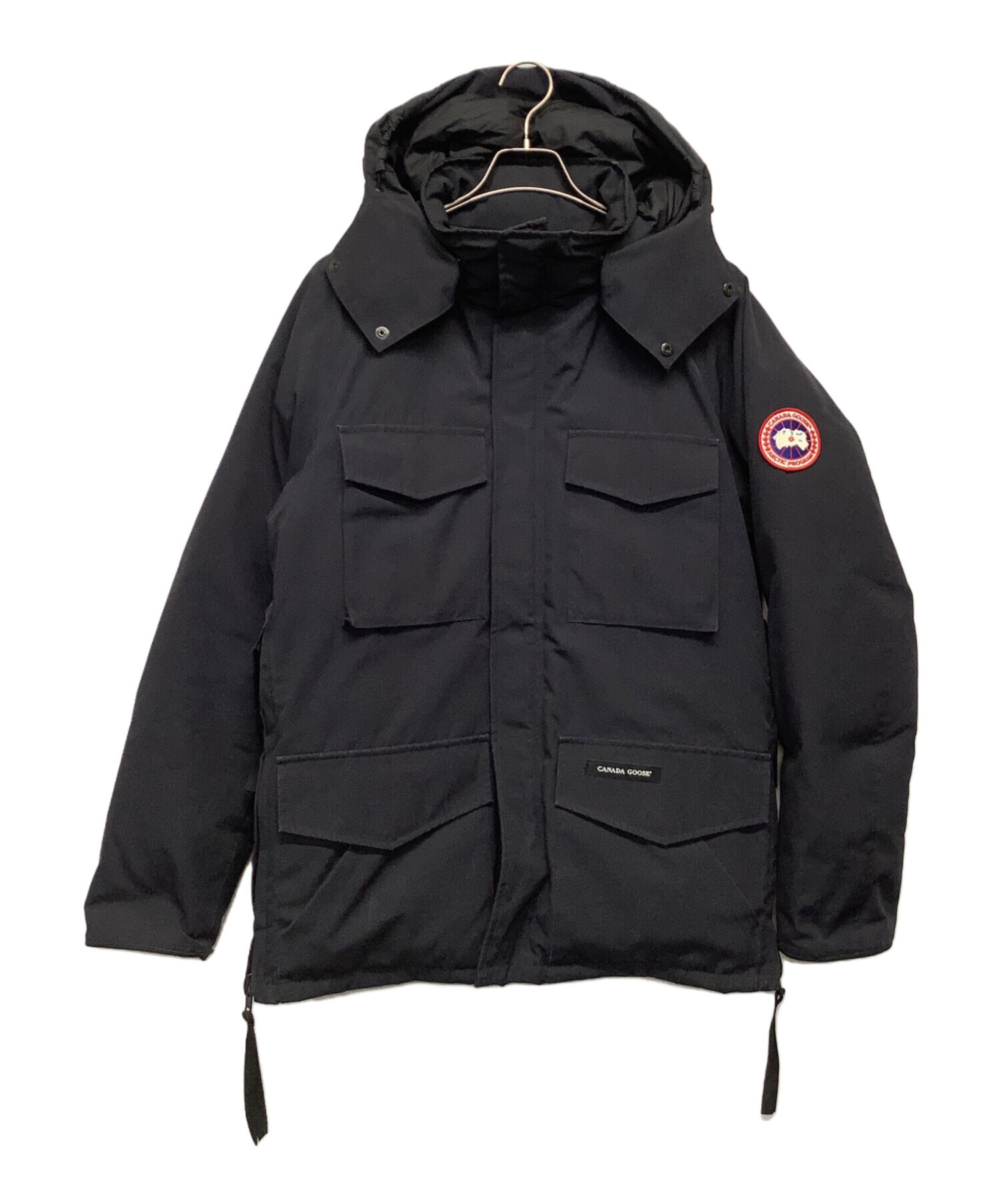 希少 廃盤 美品 カナダグース カムループス ダウンジャケット ロゴワッペン 黒 希少 廃盤 美品 カナダグース カムループス ダウンジャケット ロゴ