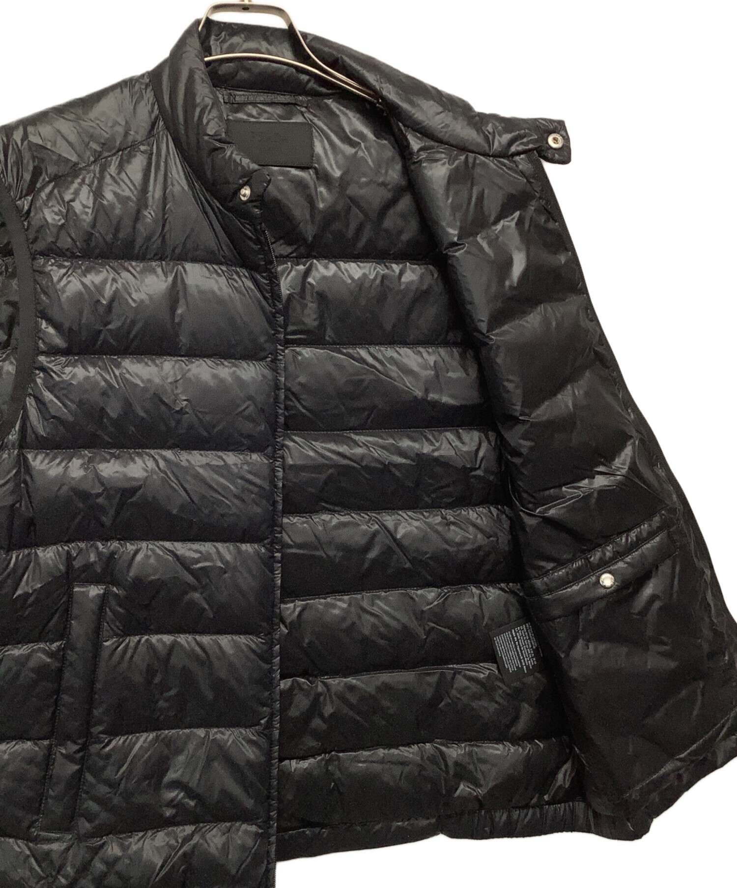 中古・古着通販】PRADA (プラダ) ダウンベスト ブラック サイズ:52