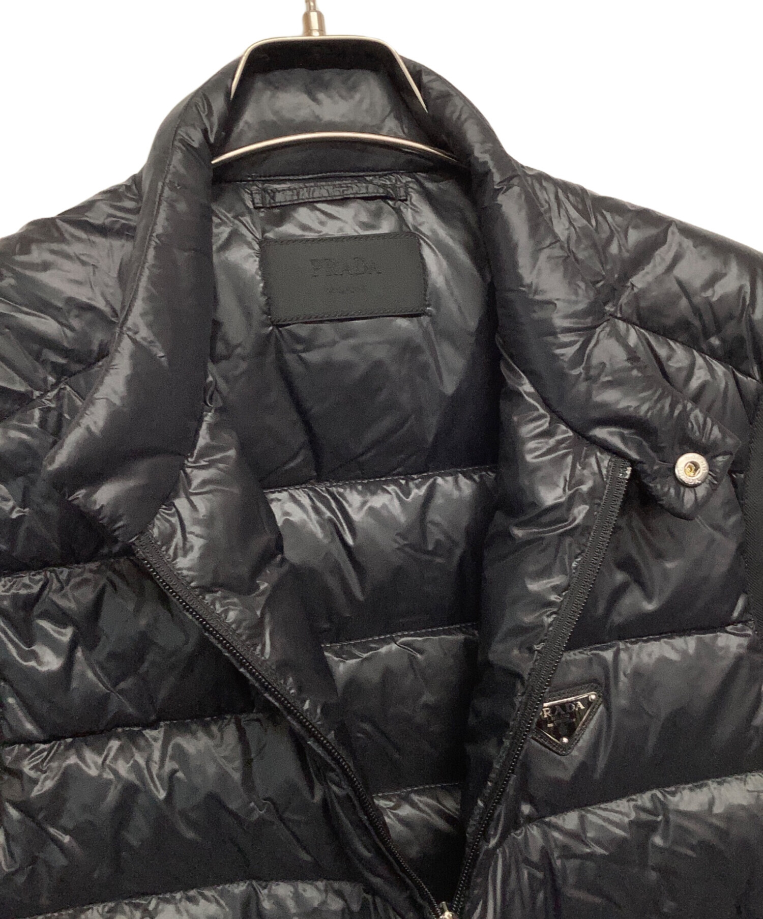 中古・古着通販】PRADA (プラダ) ダウンベスト ブラック サイズ:52