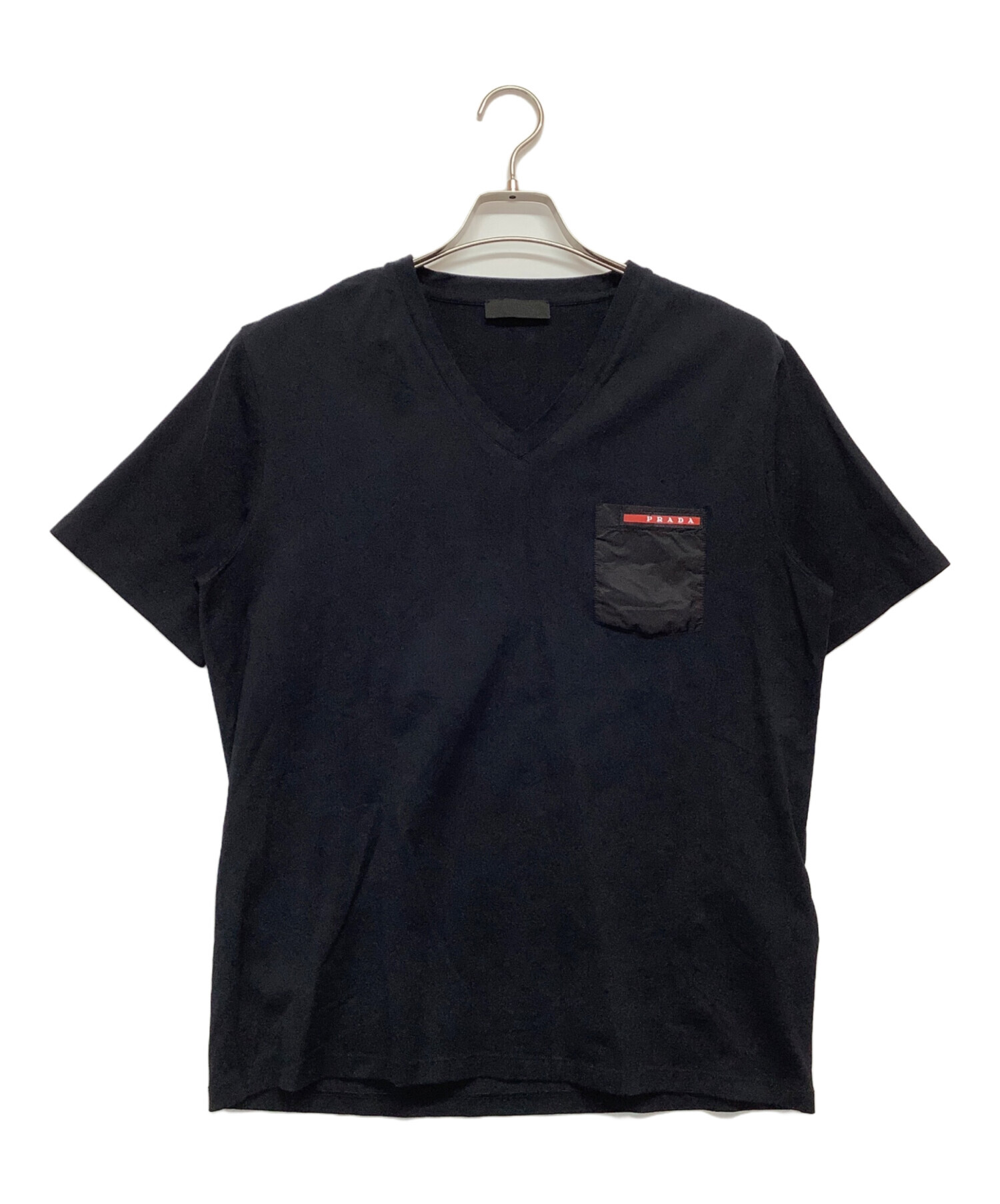 中古・古着通販】PRADA (プラダ) 半袖カットソー ブラック サイズ:XL