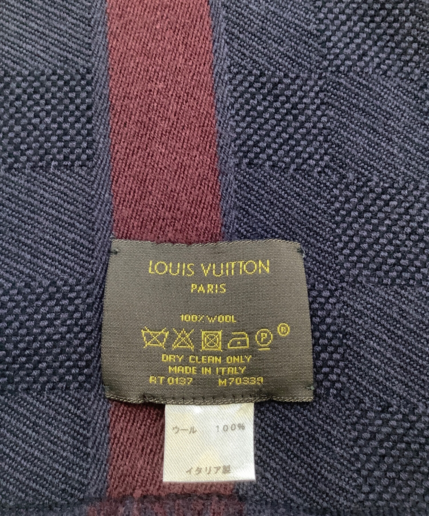 中古・古着通販】LOUIS VUITTON (ルイ ヴィトン) ウールマフラー ルイ