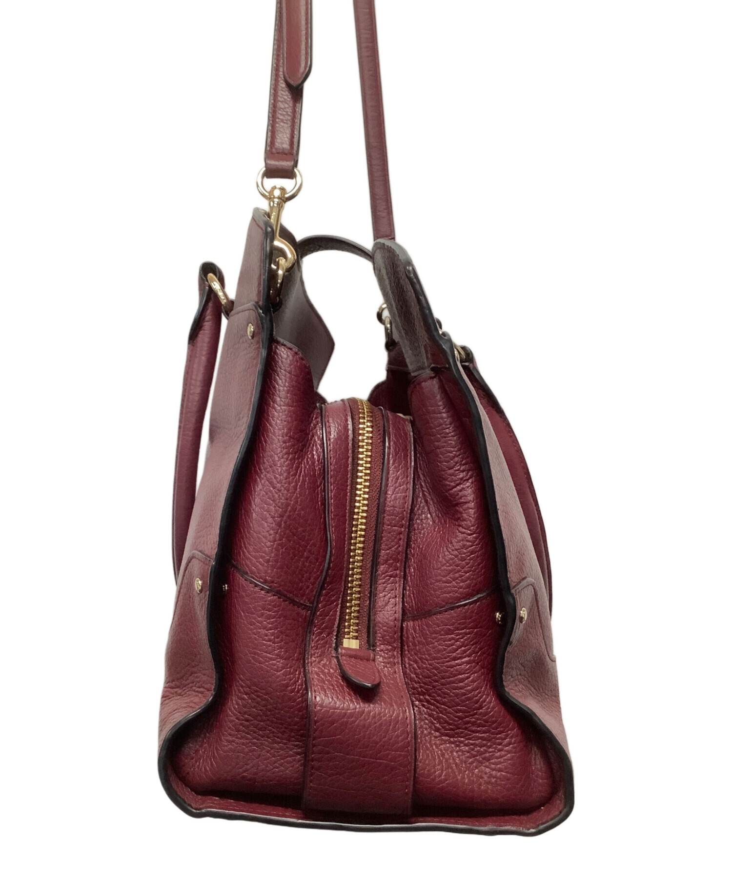 中古・古着通販】COACH (コーチ) 2WAYショルダーバッグ レッド