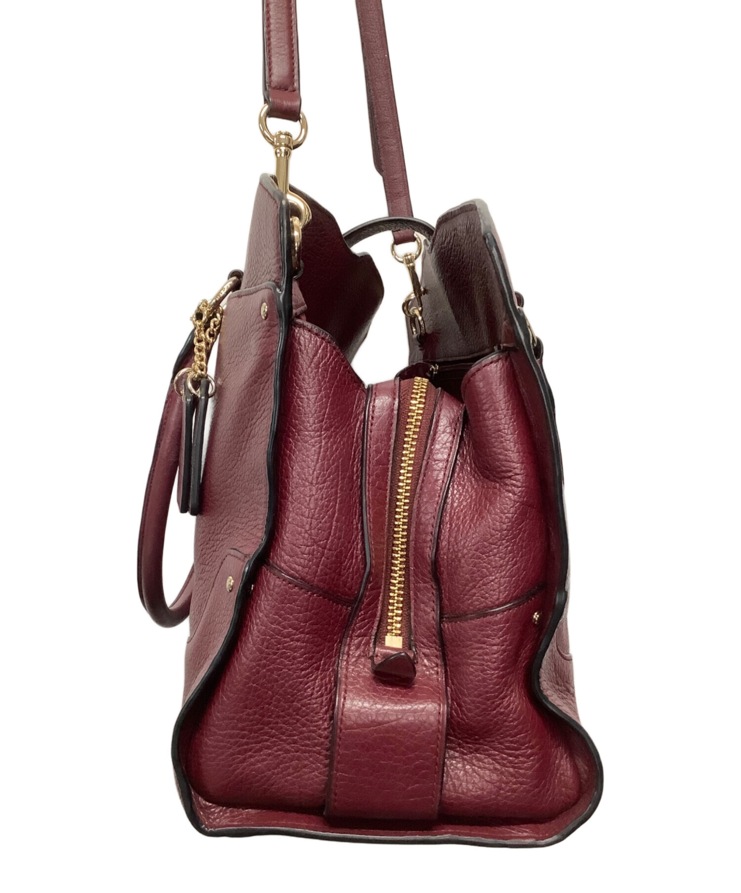 中古・古着通販】COACH (コーチ) 2WAYショルダーバッグ レッド