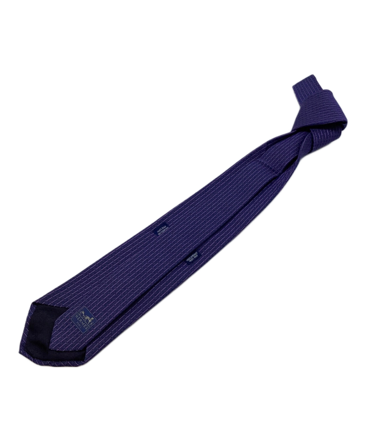 中古・古着通販】HERMES (エルメス) ネクタイ ブルー×パープル サイズ