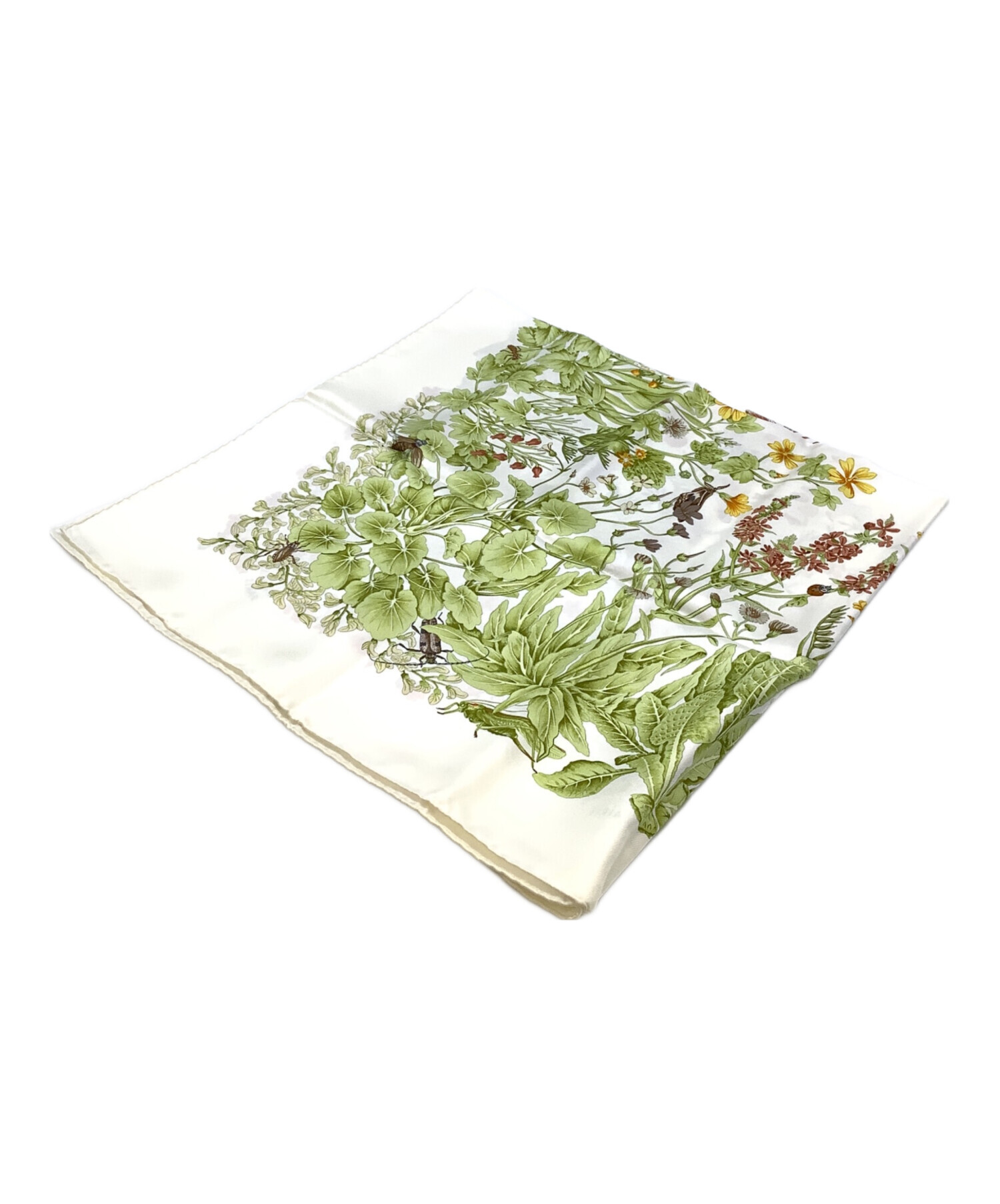 中古・古着通販】HERMES (エルメス) シルクスカーフ アイボリー