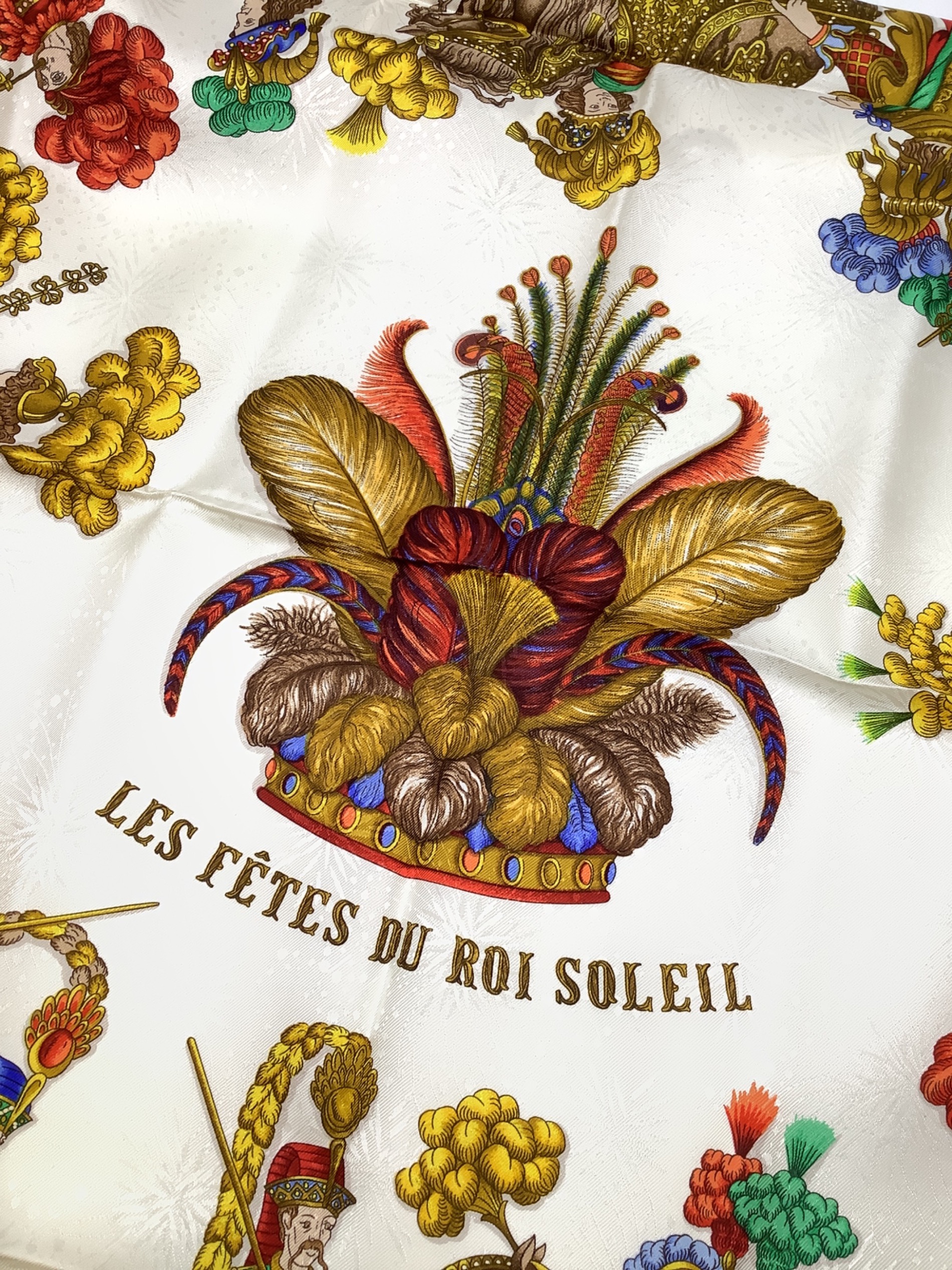 中古・古着通販】HERMES (エルメス) シルクスカーフ レッド×ホワイト