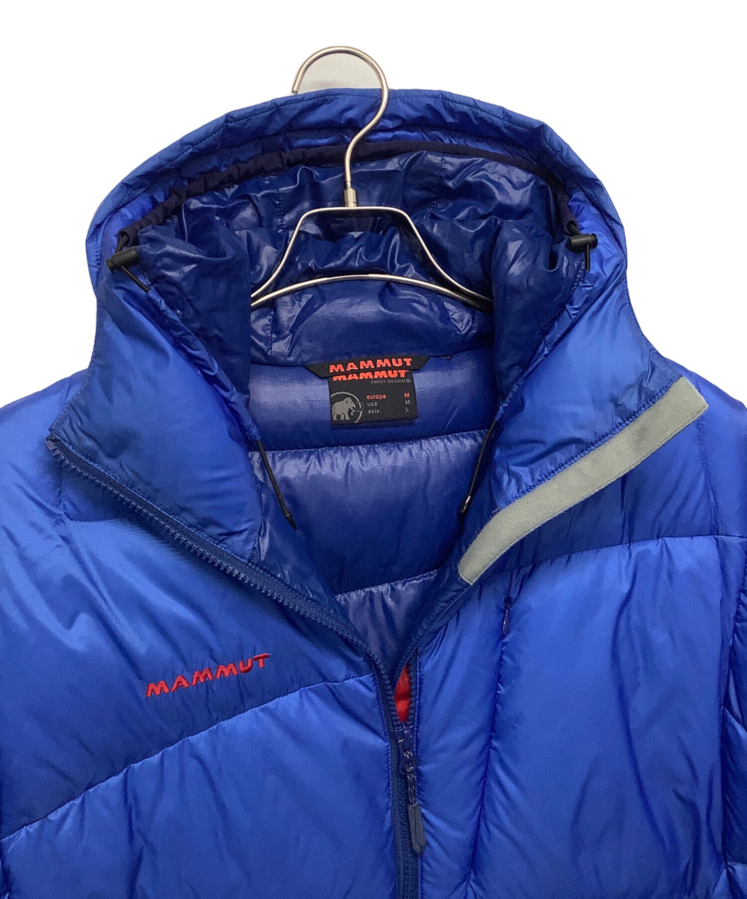 中古・古着通販】MAMMUT (マムート) ダウンジャケット ブルー サイズ:M 