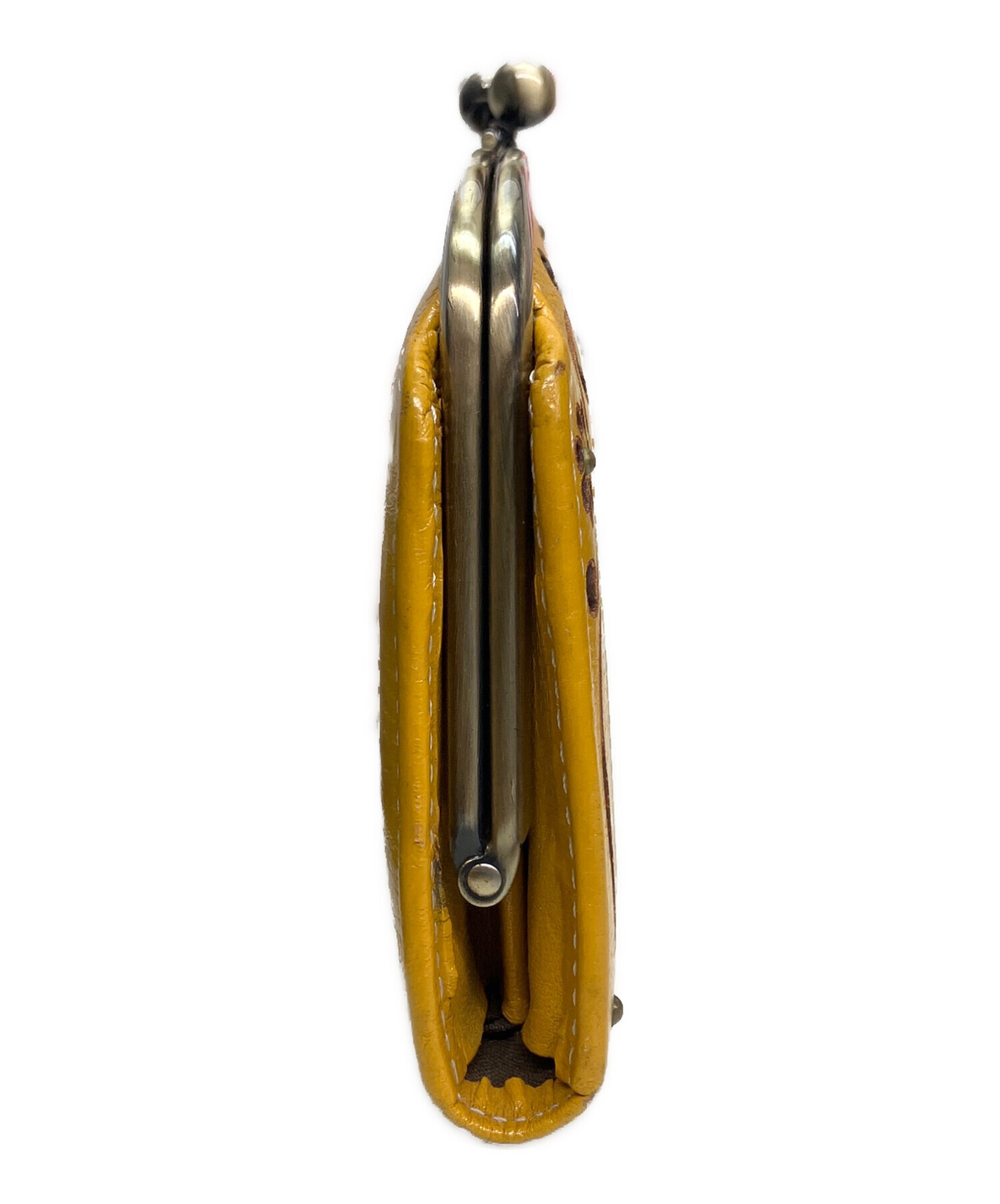 中古・古着通販】DAKOTA (ダコタ) がま口財布 イエロー｜ブランド